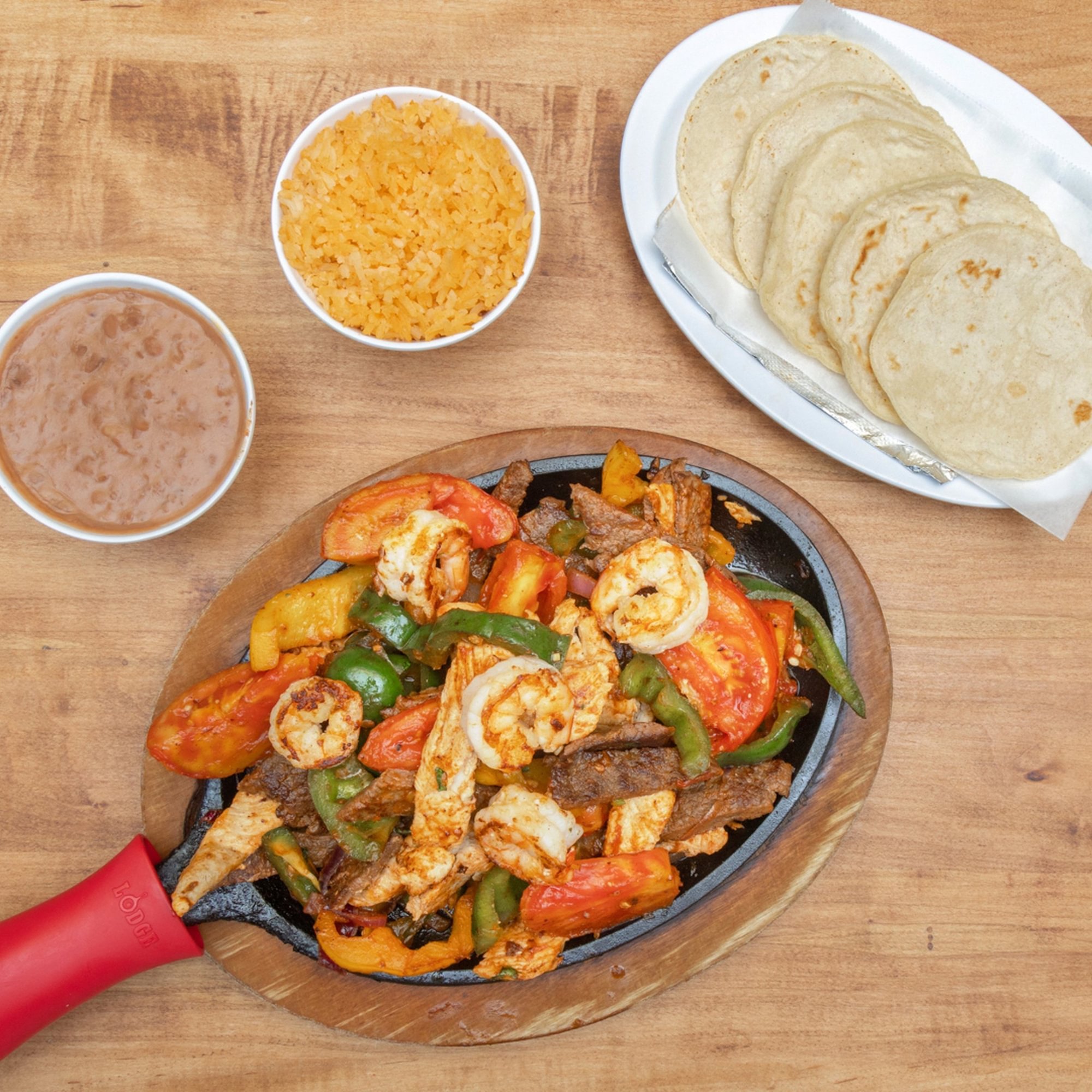 Fajitas Mar y Tierra