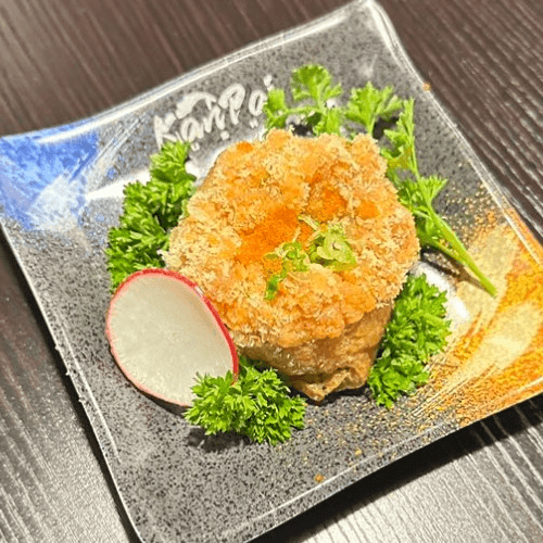 Spicy Salmon Inari Sushi🌶🐟