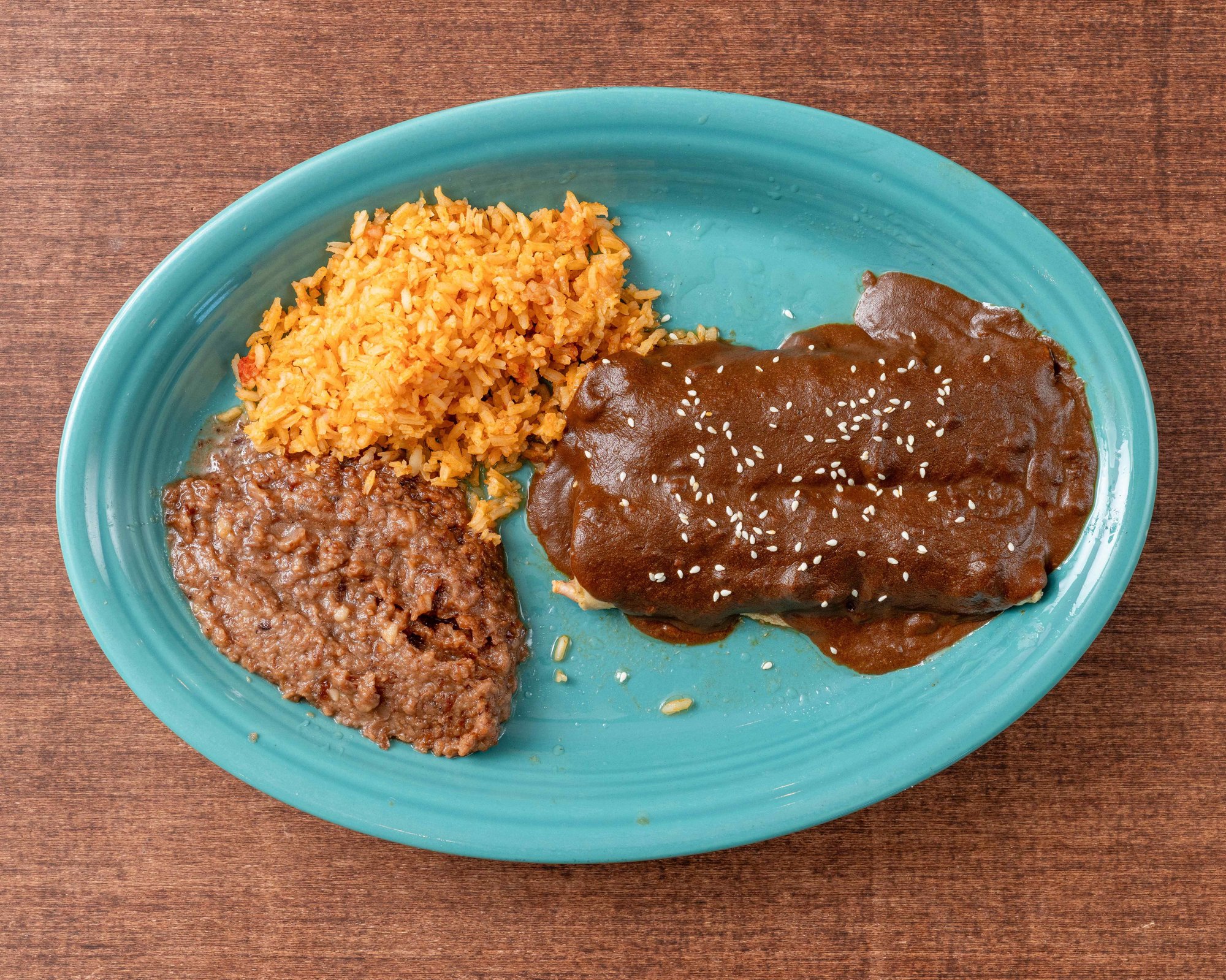 (1) Mole Enchilada