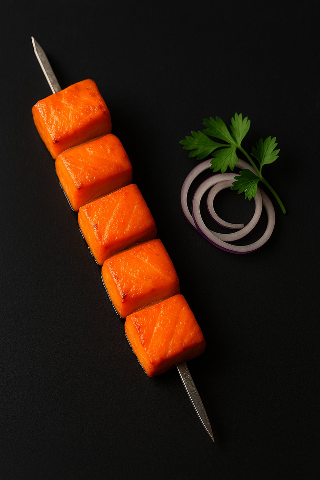 +Add Skewer Salmon Kabob (کباب ماهی سالمون)