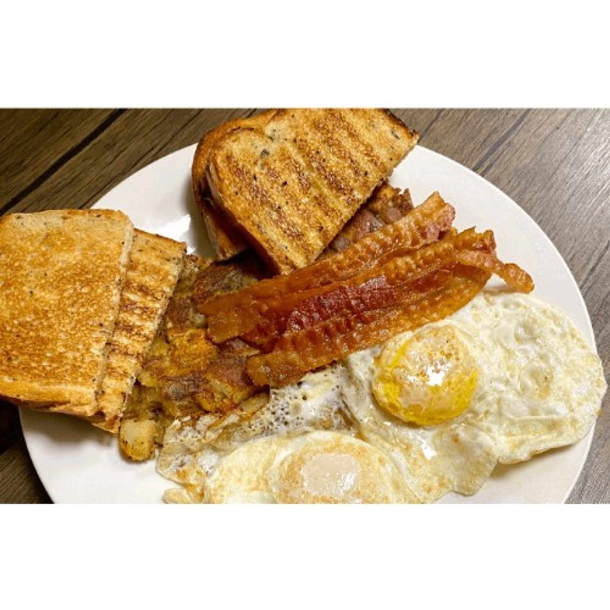 2 Eggs, Meat, Toast & Homefries