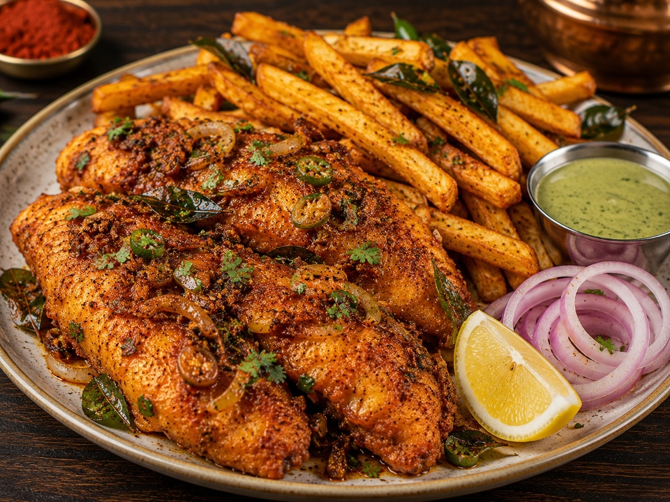 Masala Fish & Chips