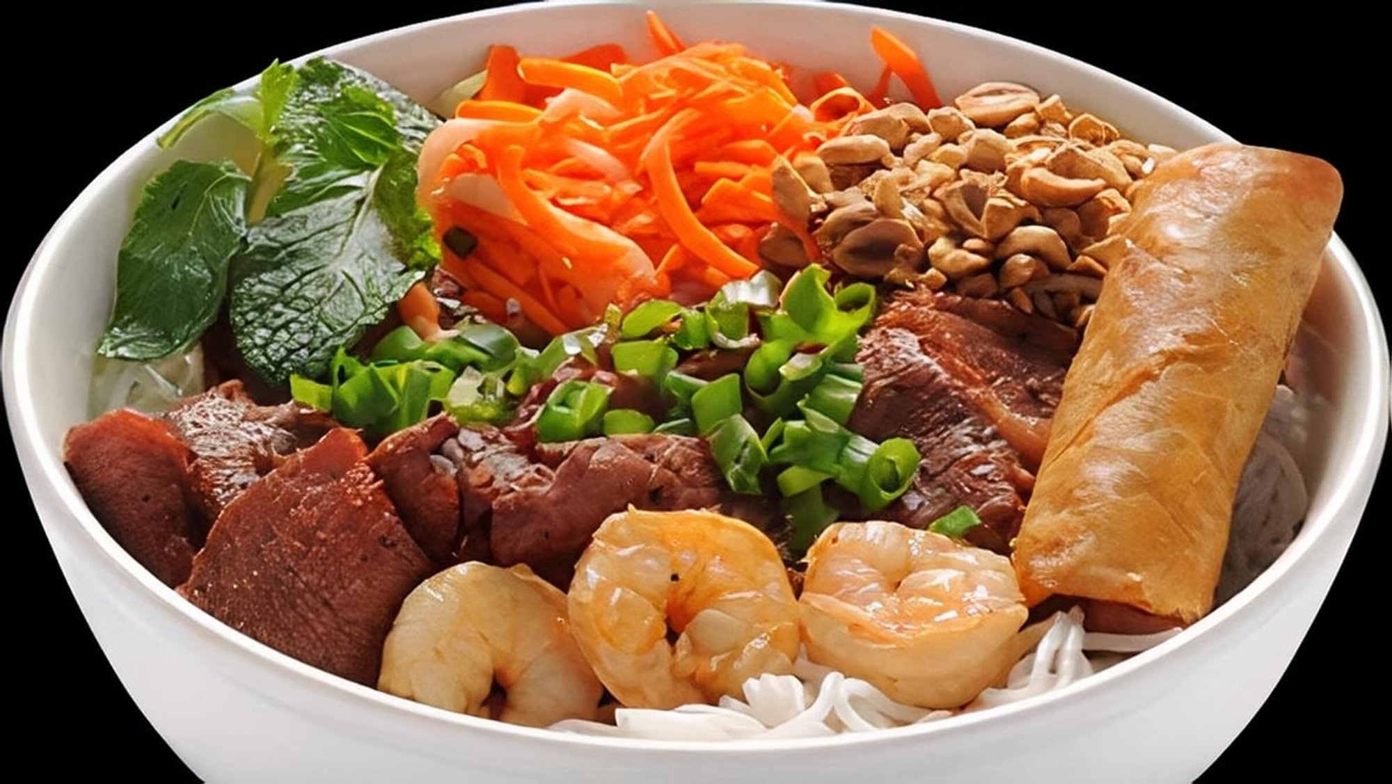 7. Shrimp, BBQ Pork & Egg Roll with Vermicelli