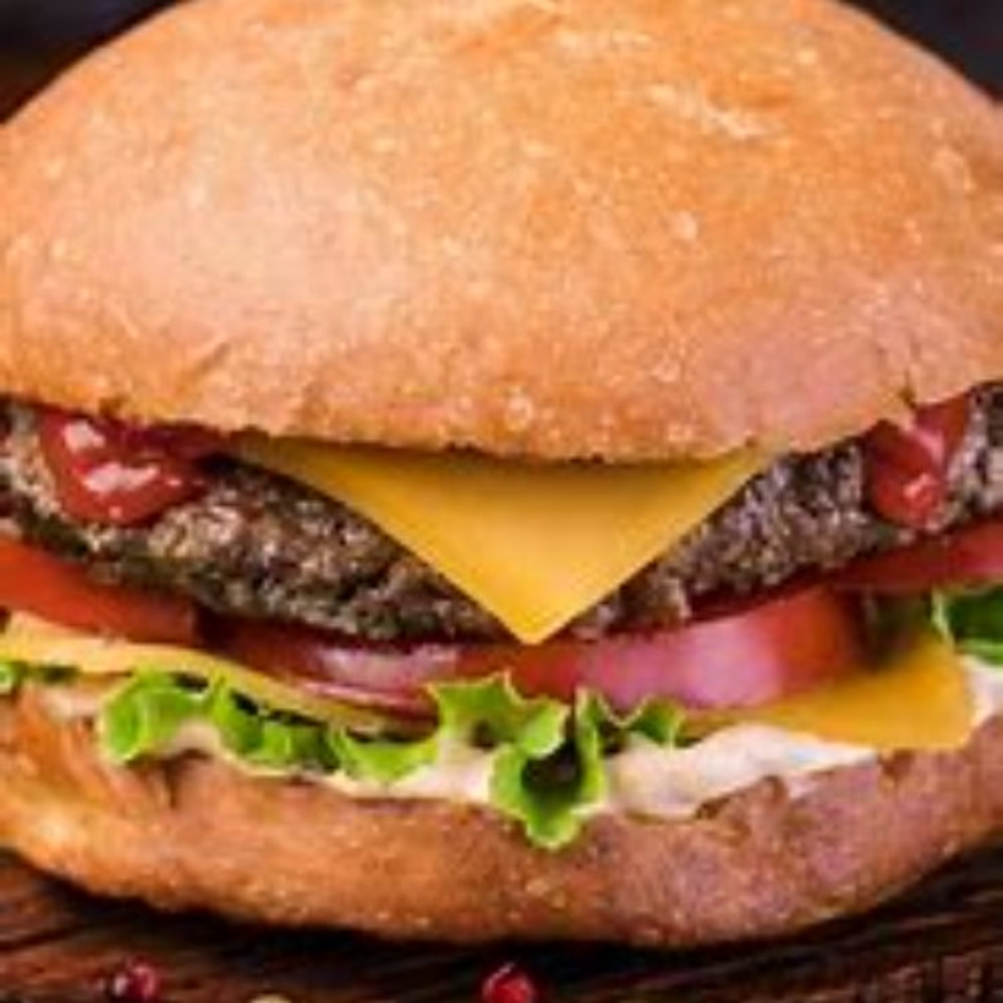 Cheeseburger sandwich