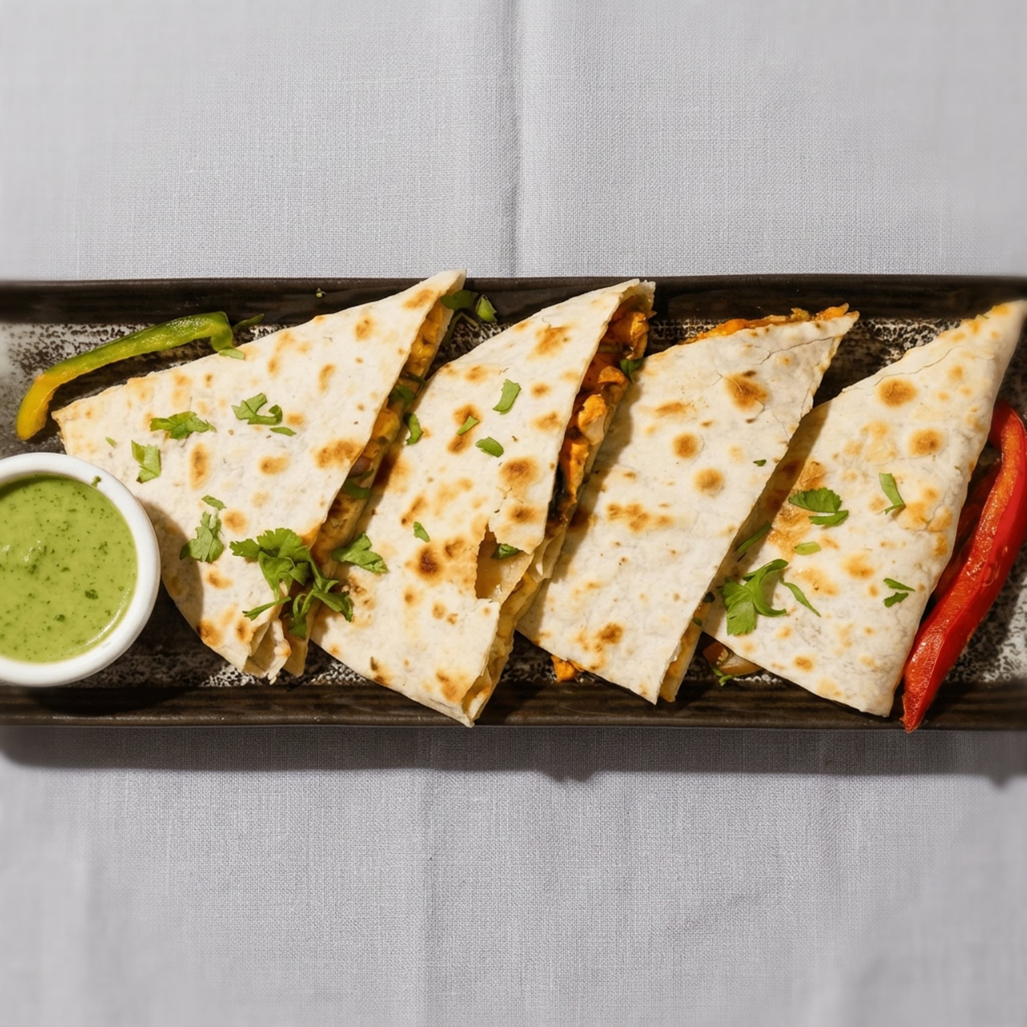 Paneer Tikka Quesadilla