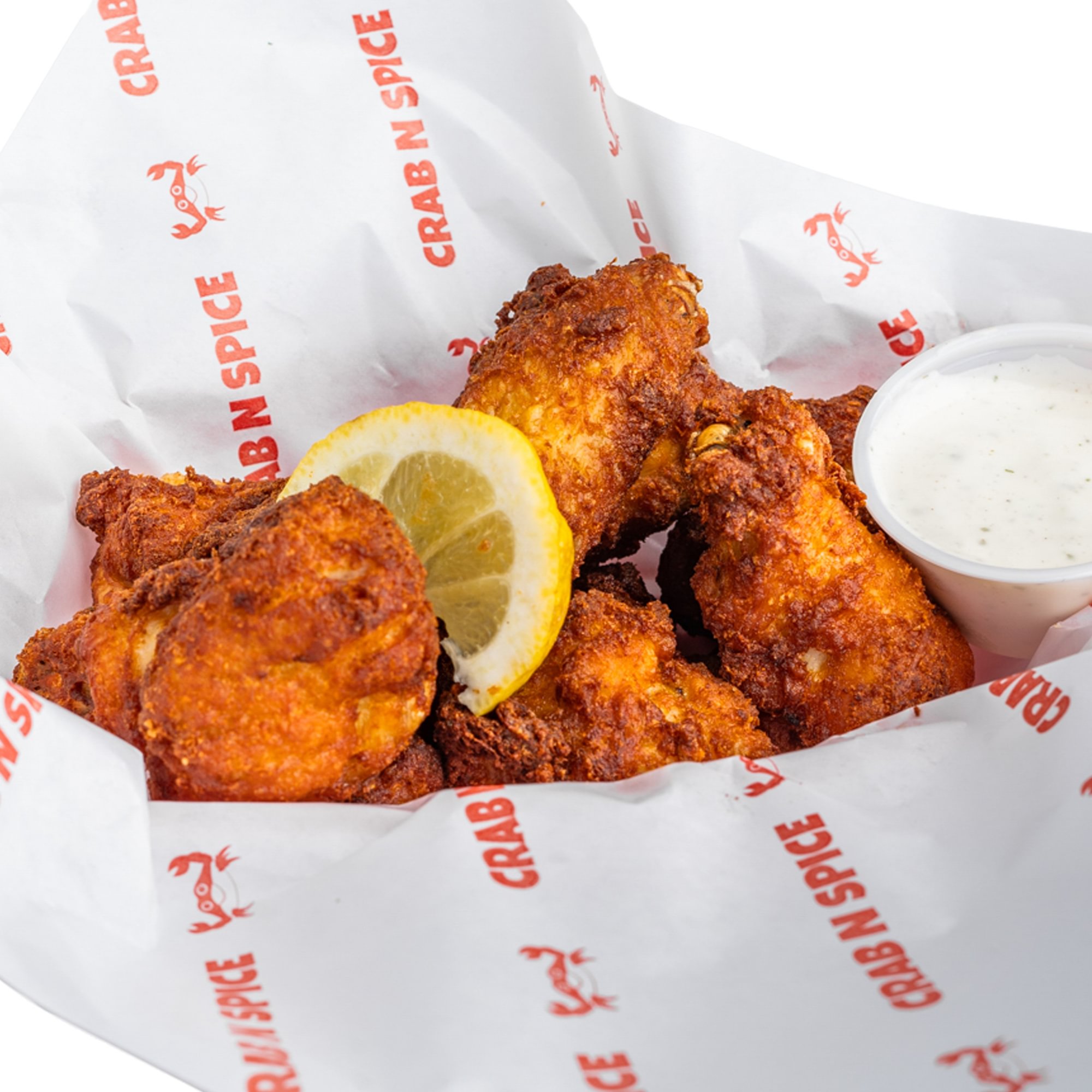 Lemon Pepper Wings with Fries
