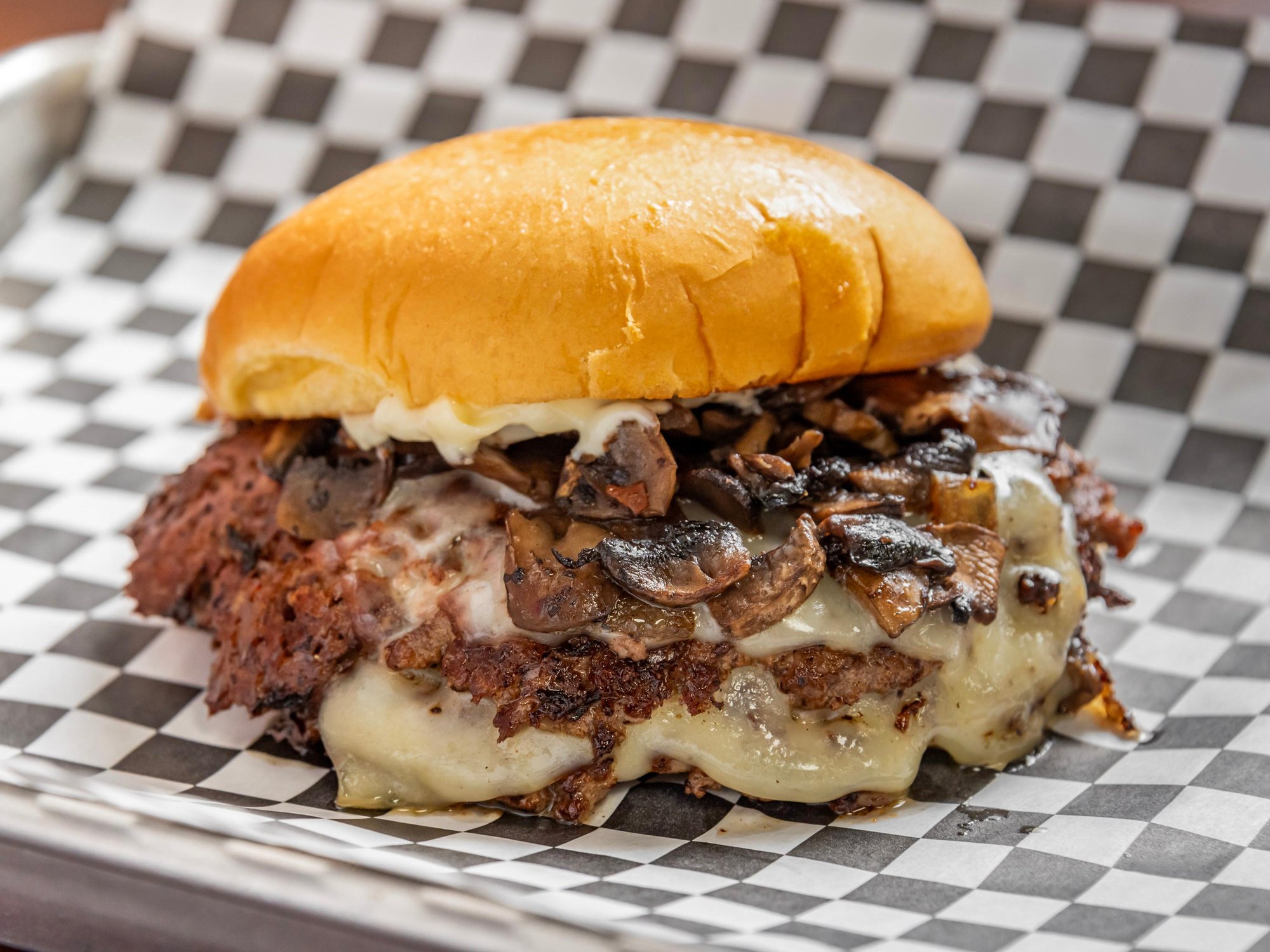 The Mushroom Swiss Burger