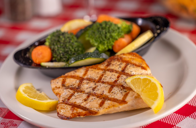 *Salmon & Veggie Plate