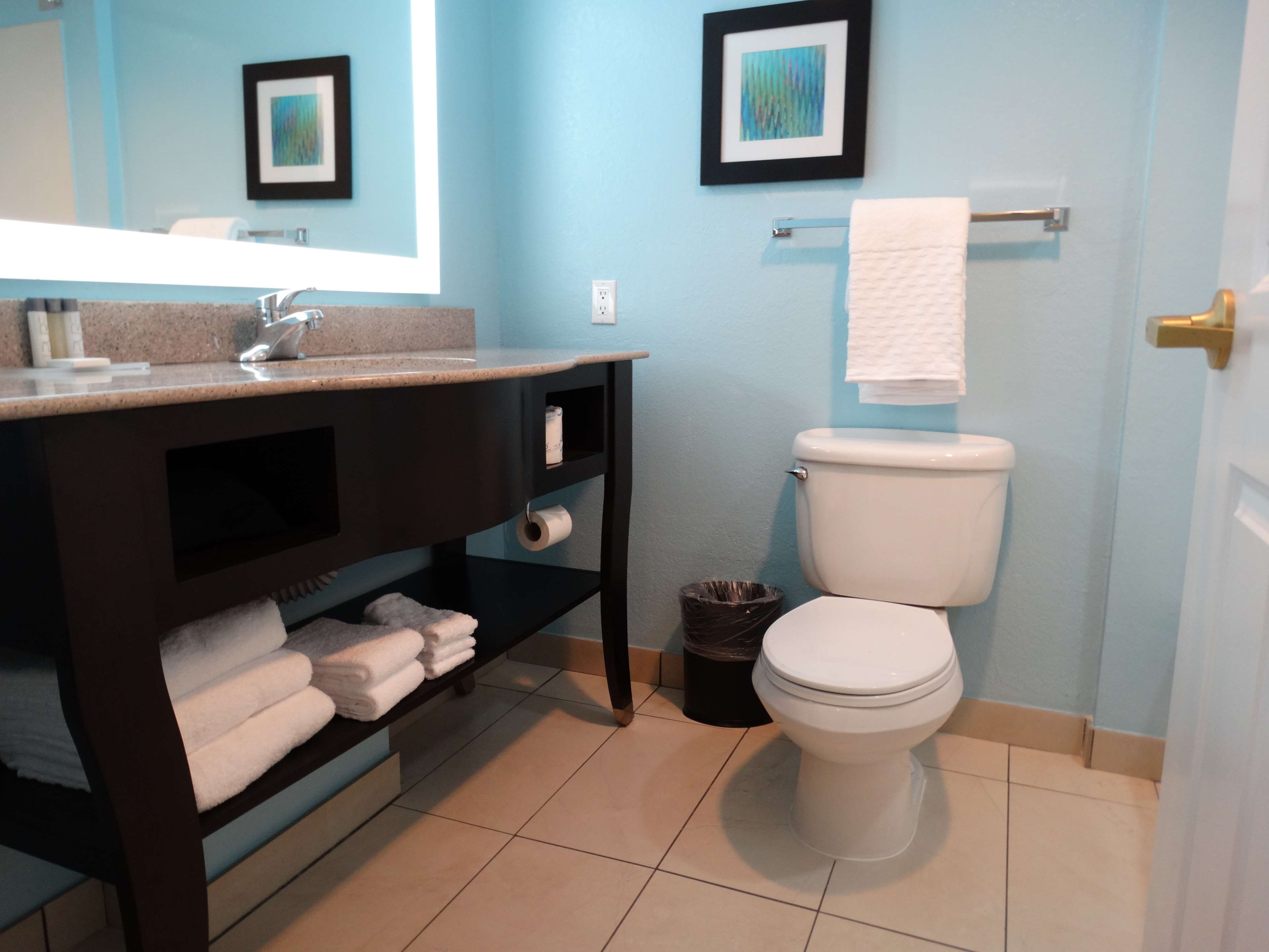 Standard 2 Queen Guest Bathroom with Tub and Shower