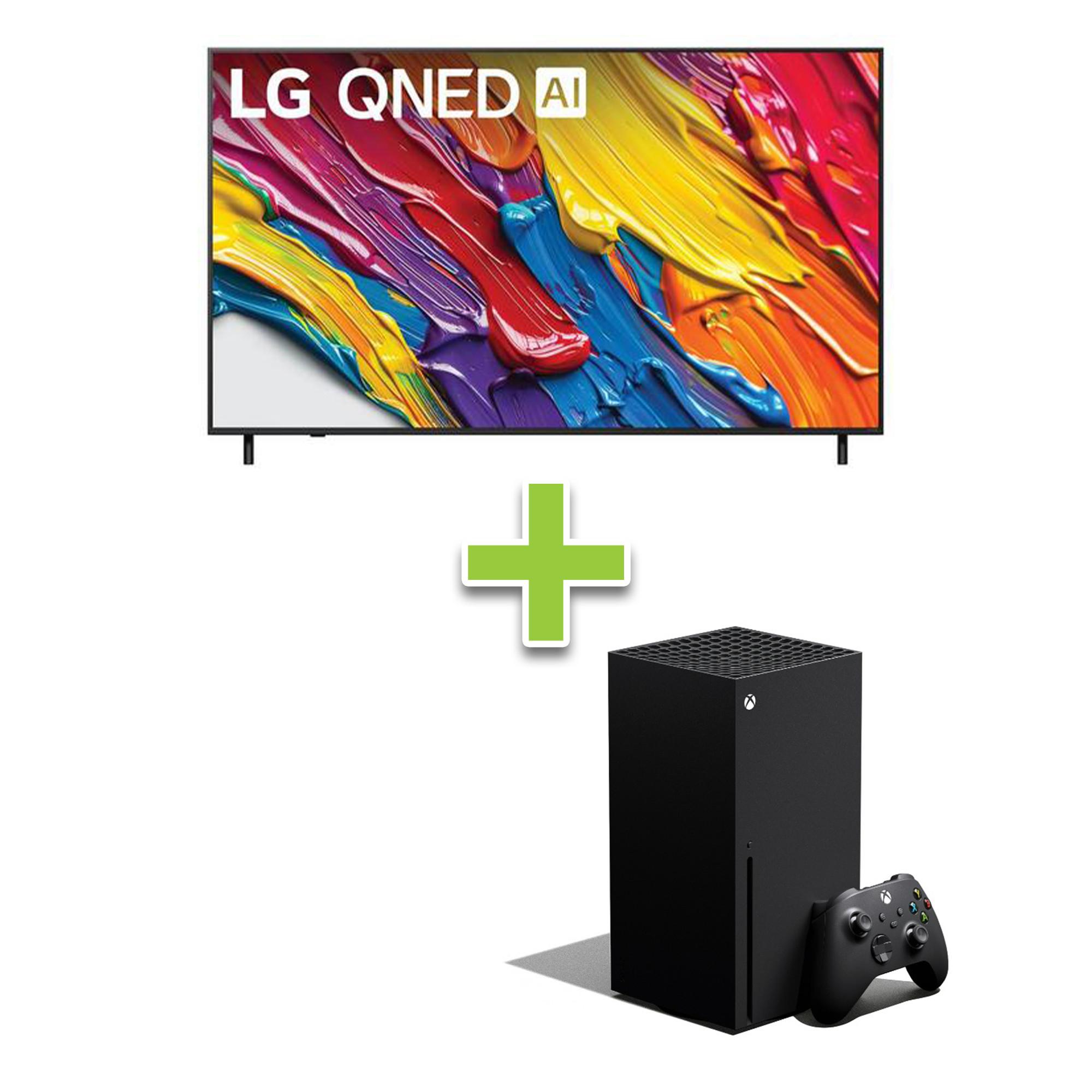 LG 55" 4K QNED Smart TV w/ webOS 25 & Xbox Series X 1TB Console - Black
