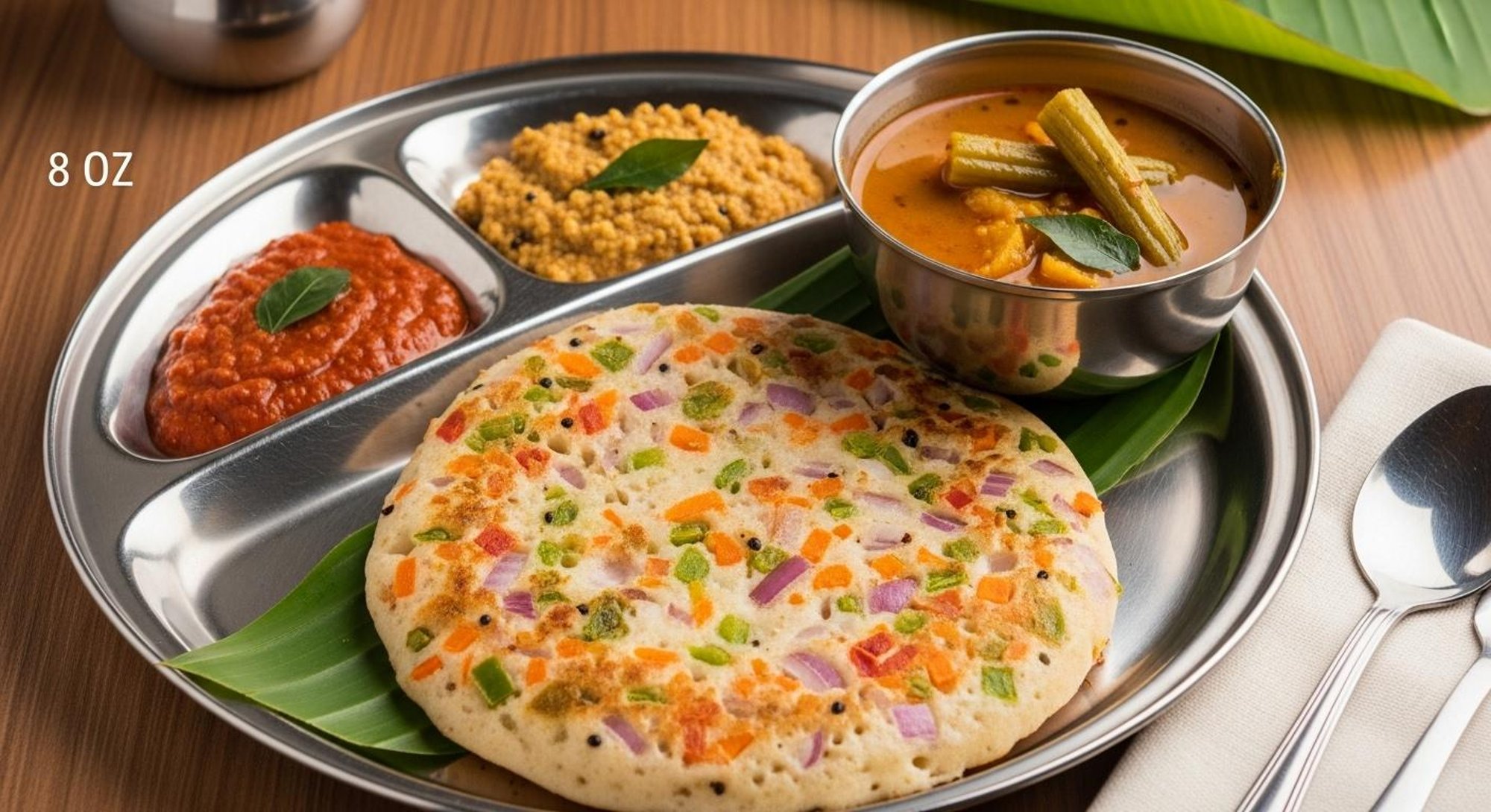 Mixed Vegetables Utappam