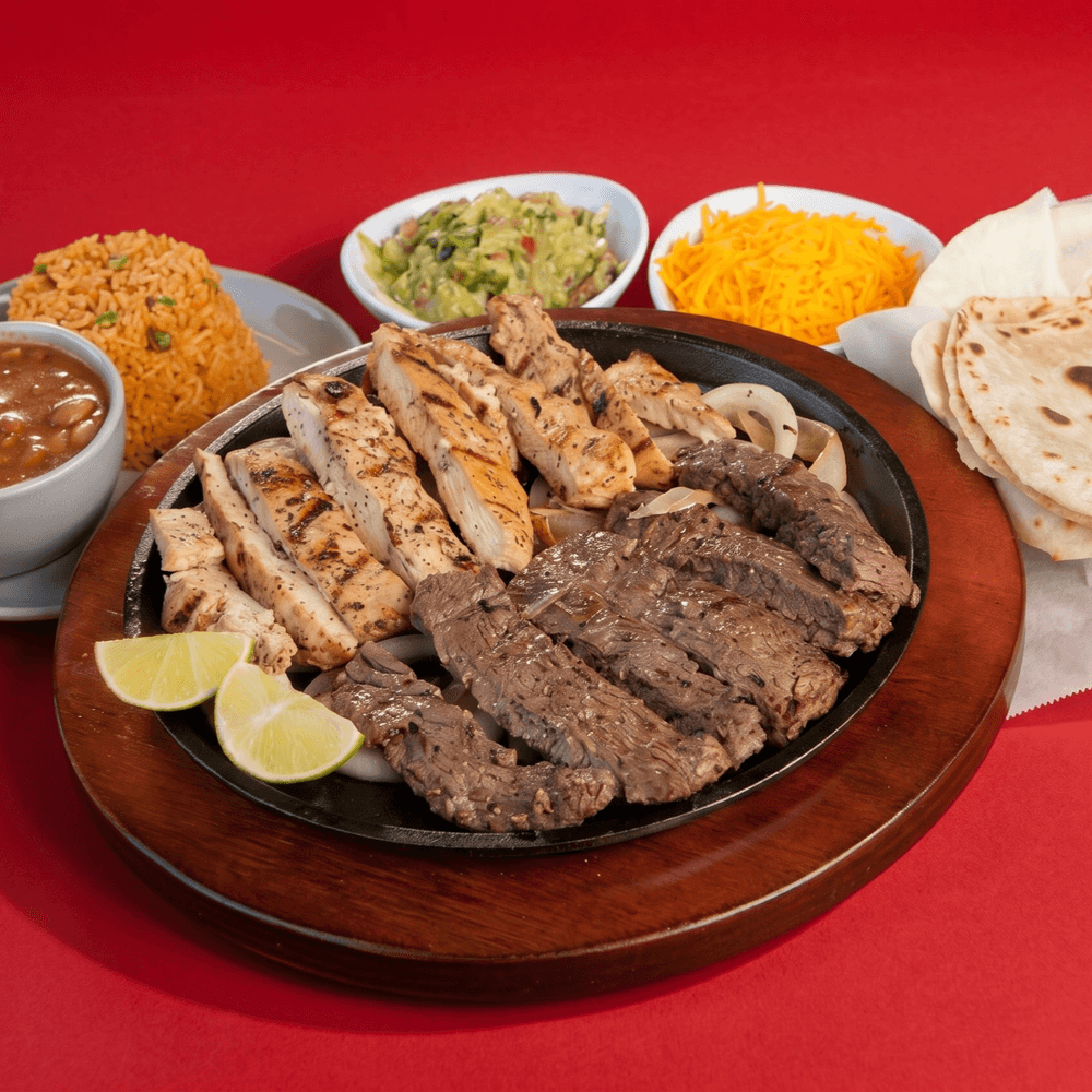 Beef & Chicken Fajitas for 2