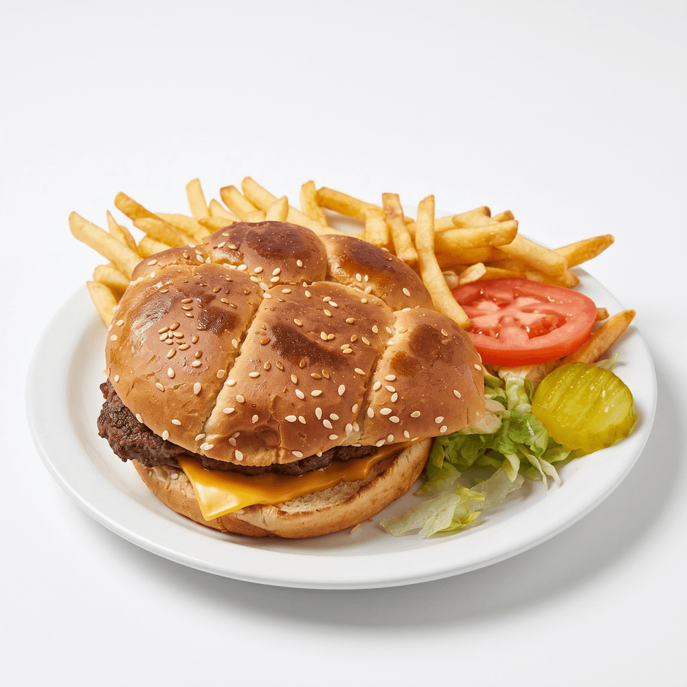 Hamburger & Fries