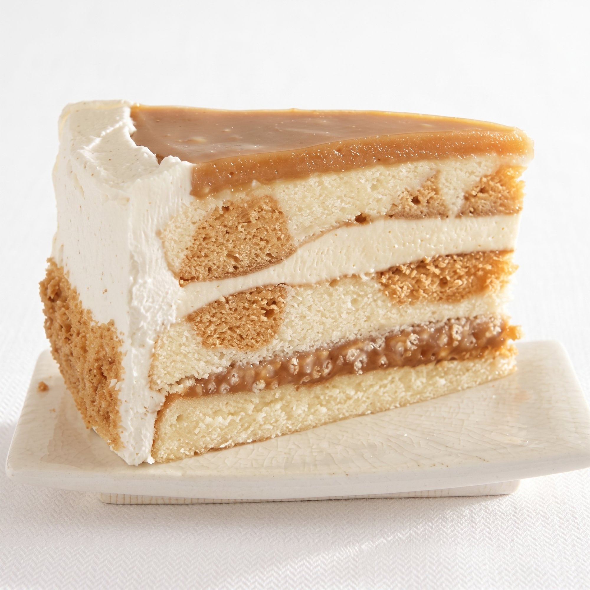 3-Layer Salted Caramel Vanilla Crunch Cake (1 Count)