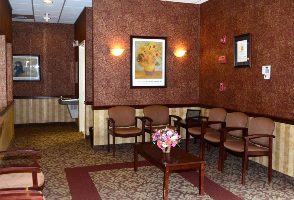 The lobby at Azura Vascular Care South Philadelphia