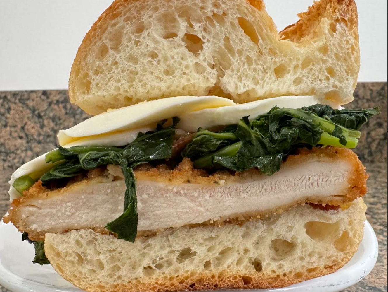Chicken Sandwich #5 Broc Rabe, Mozzarella