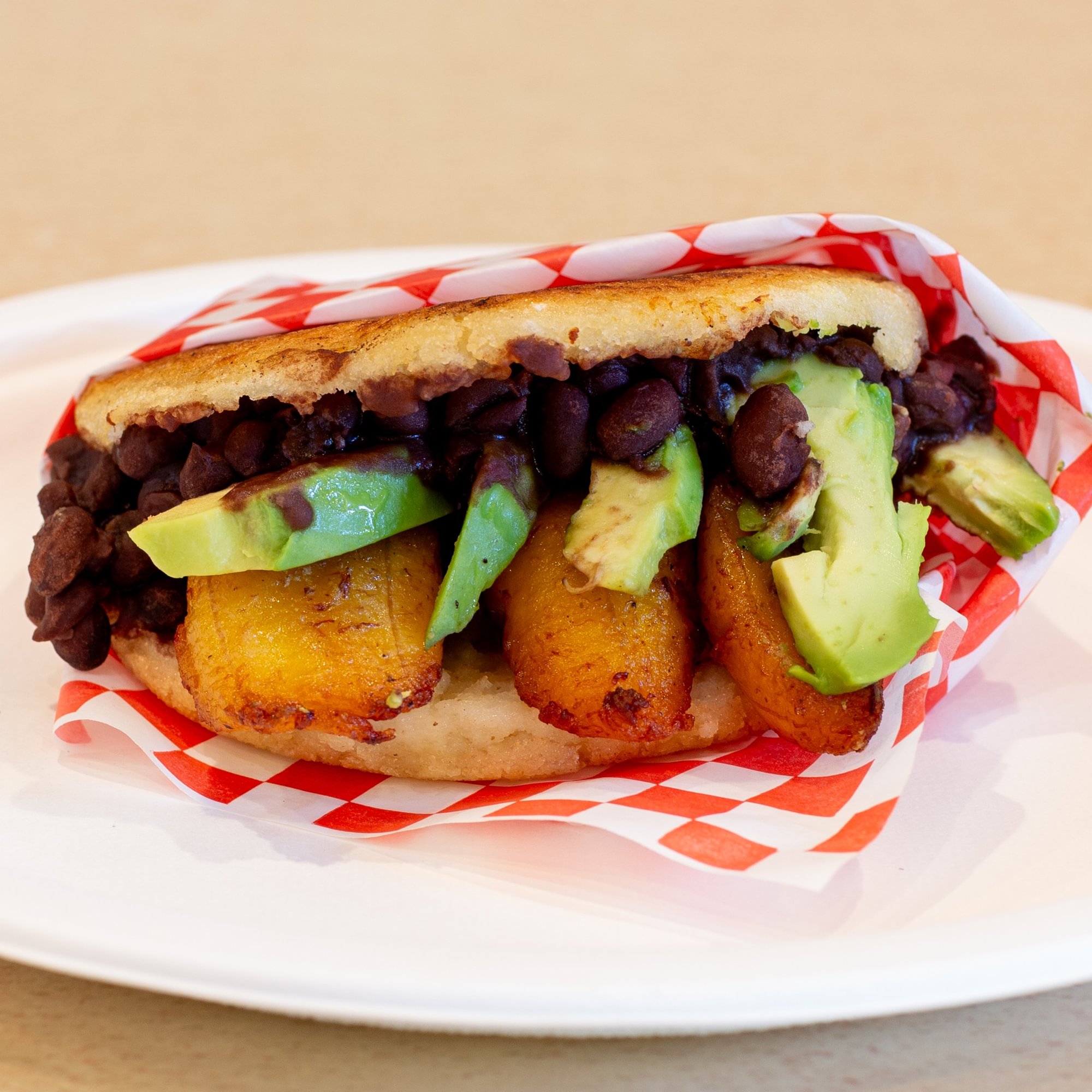 Vegetarian Arepa - Arepa Vegetariana