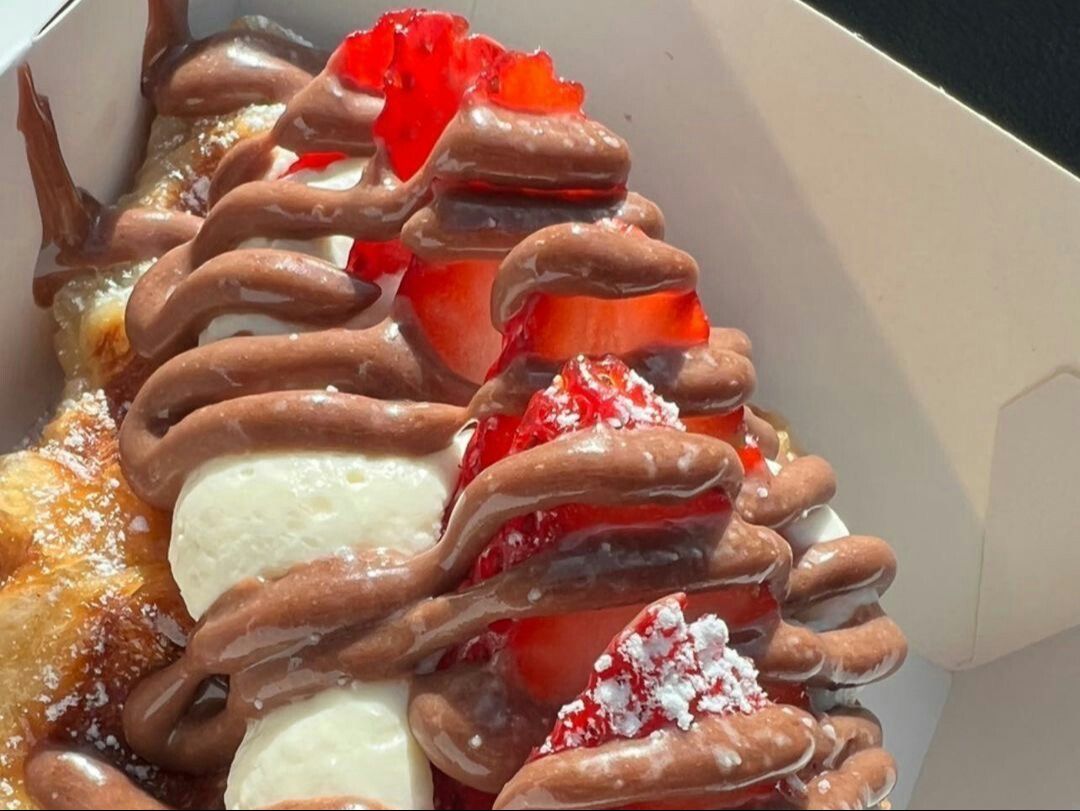 Nutella Strawberry Croffle