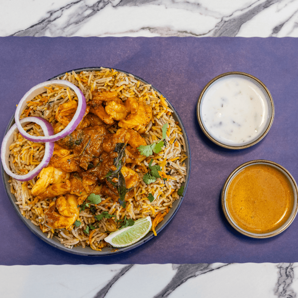 Shrimp Roast Biryani