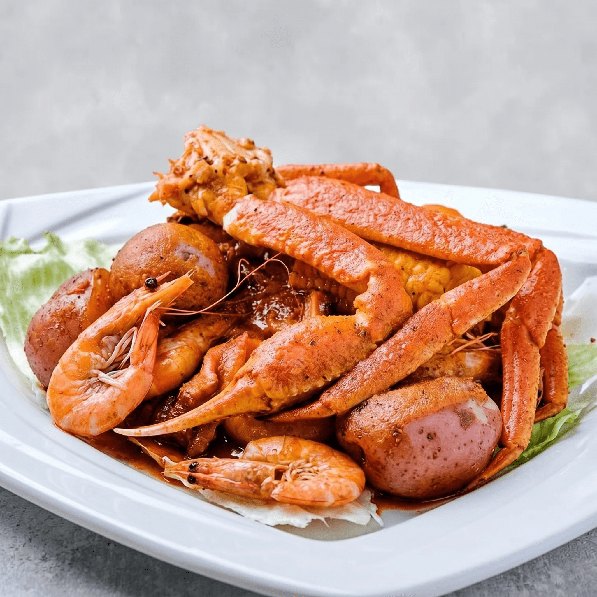 Shrimp with Head & Snow Crab Legs Combo