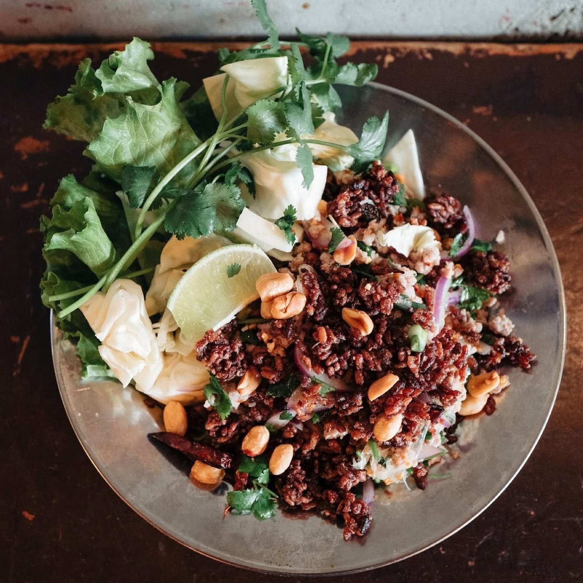 Nam Sod Crispy Rice Salad