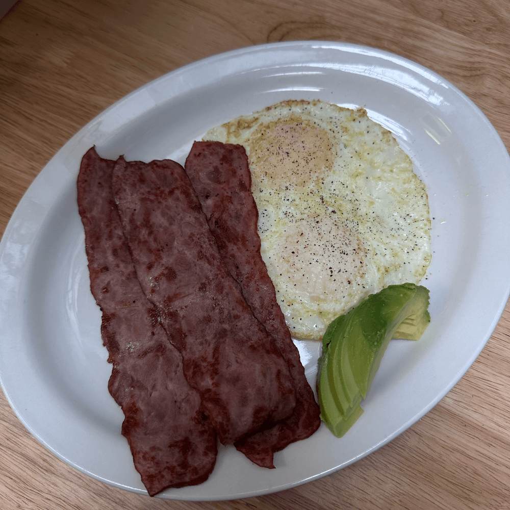 Eggs with Turkey Bacon