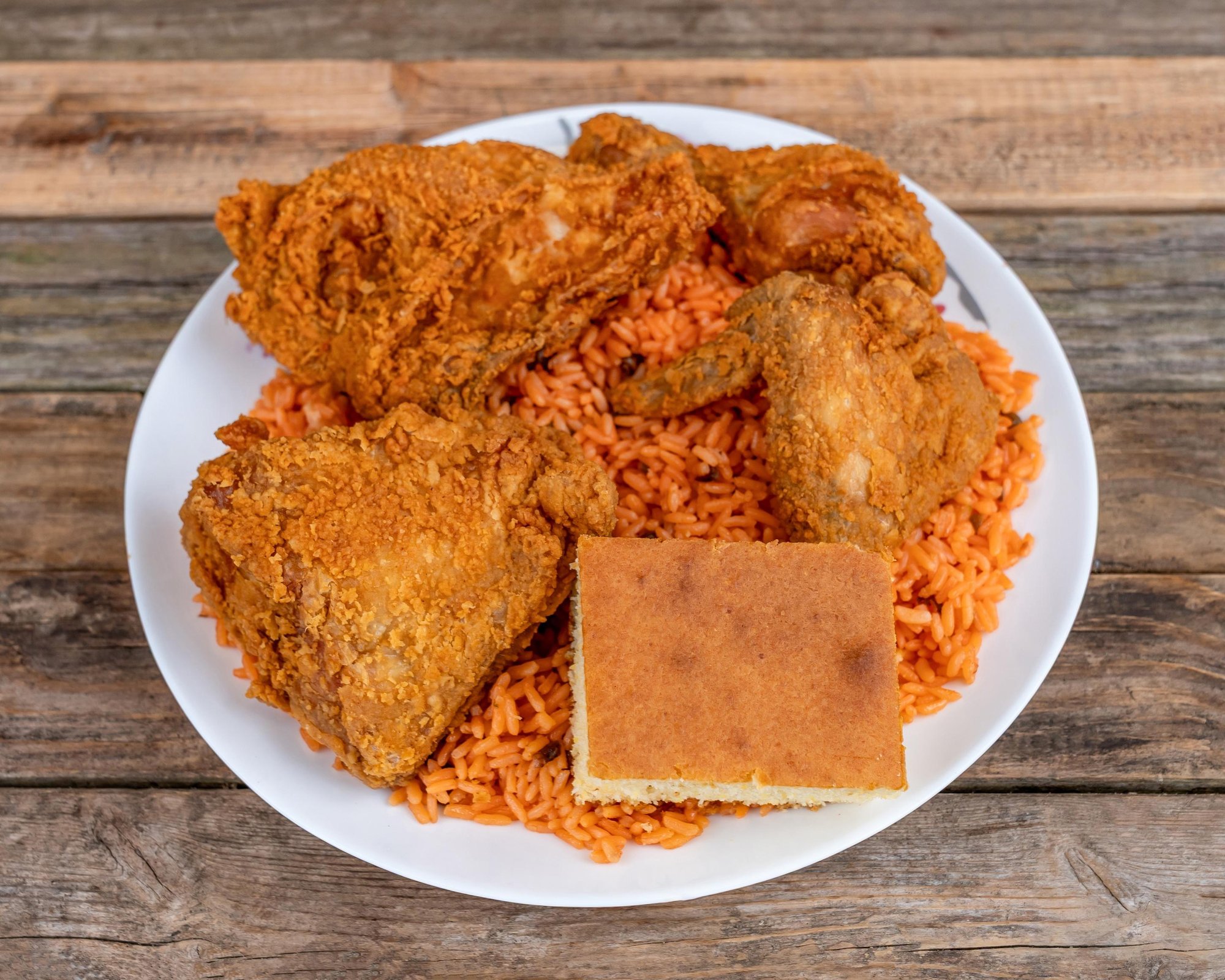 #4 4pc Chicken & Spanish Rice