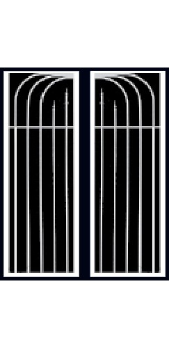 Designer Lantana Screen Double Doors