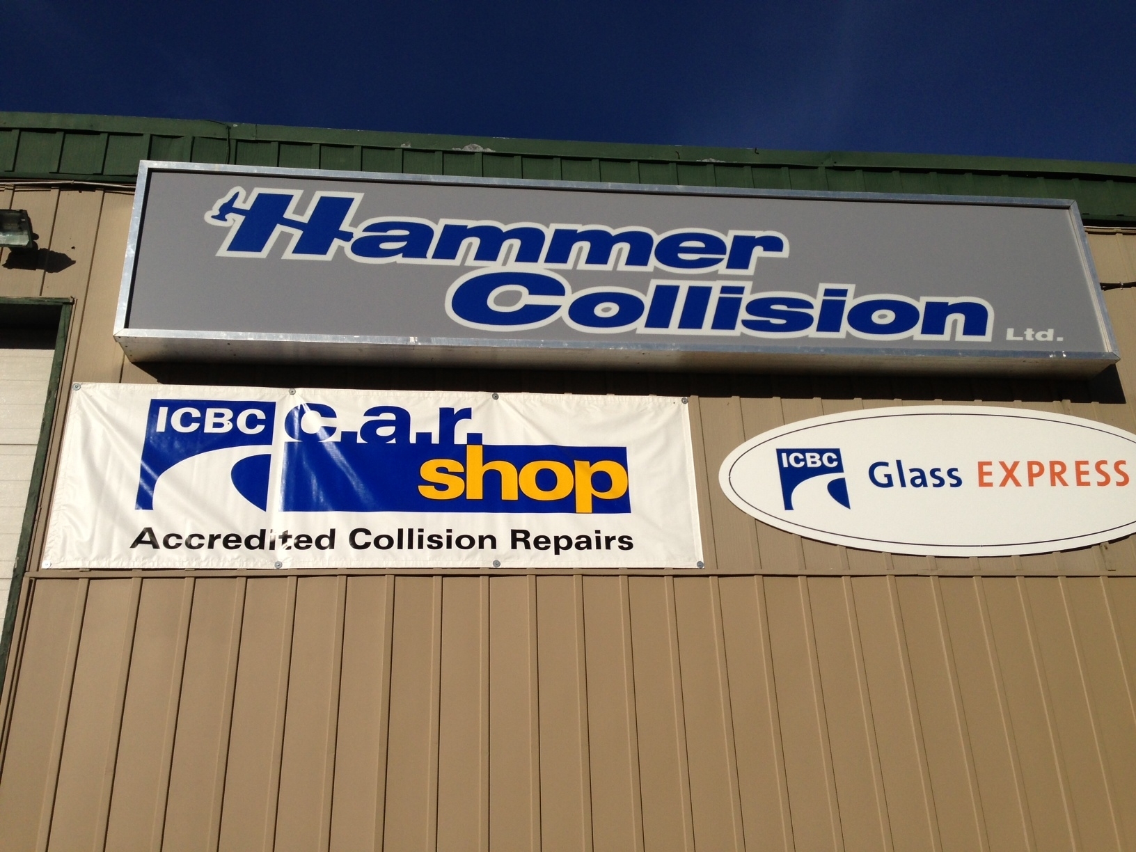 Hammer Collision & Glass, 100 Mile House BC Ourbis