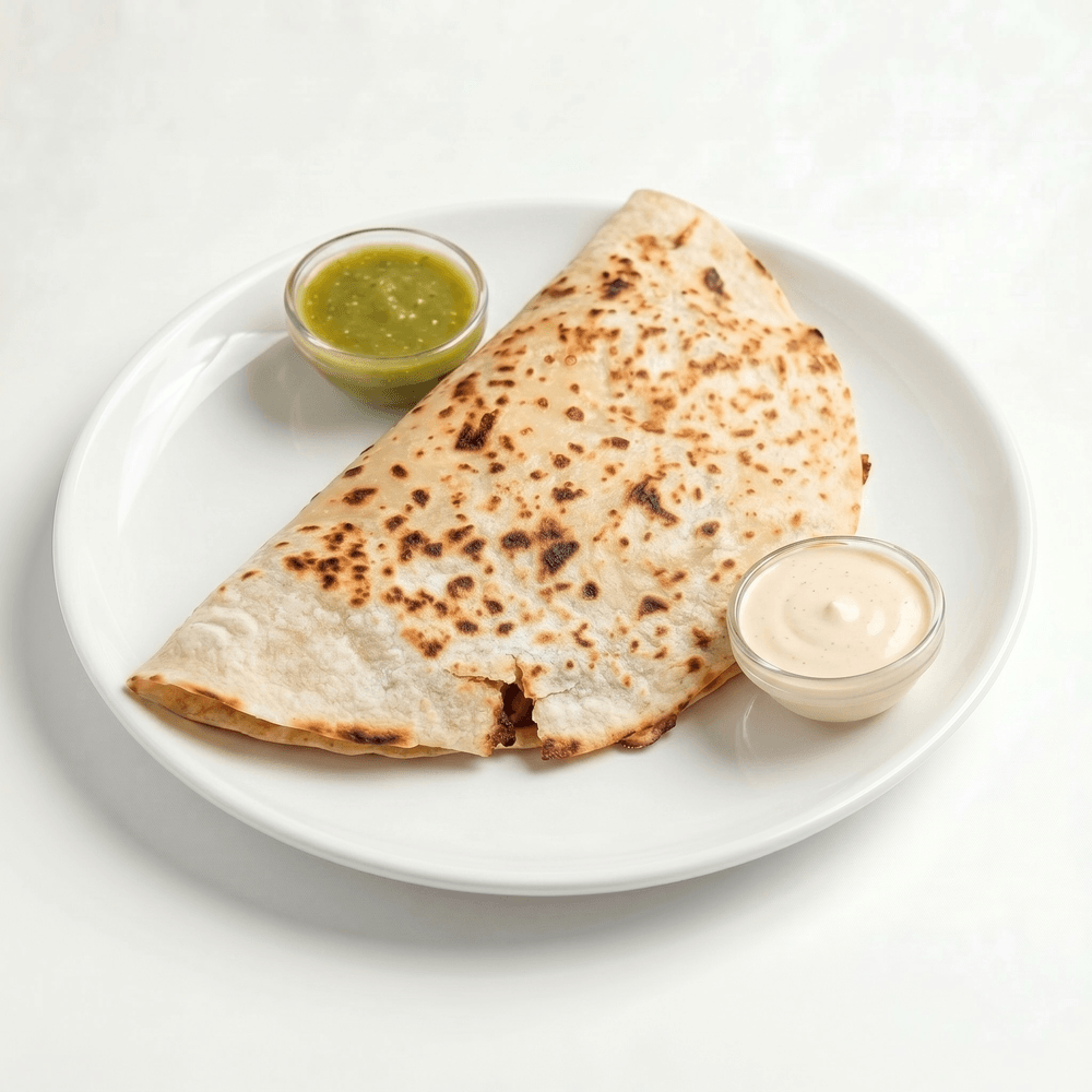 Buche Mega Quesadilla Authentic Taste. Big Cheesy Hug. Buche Style