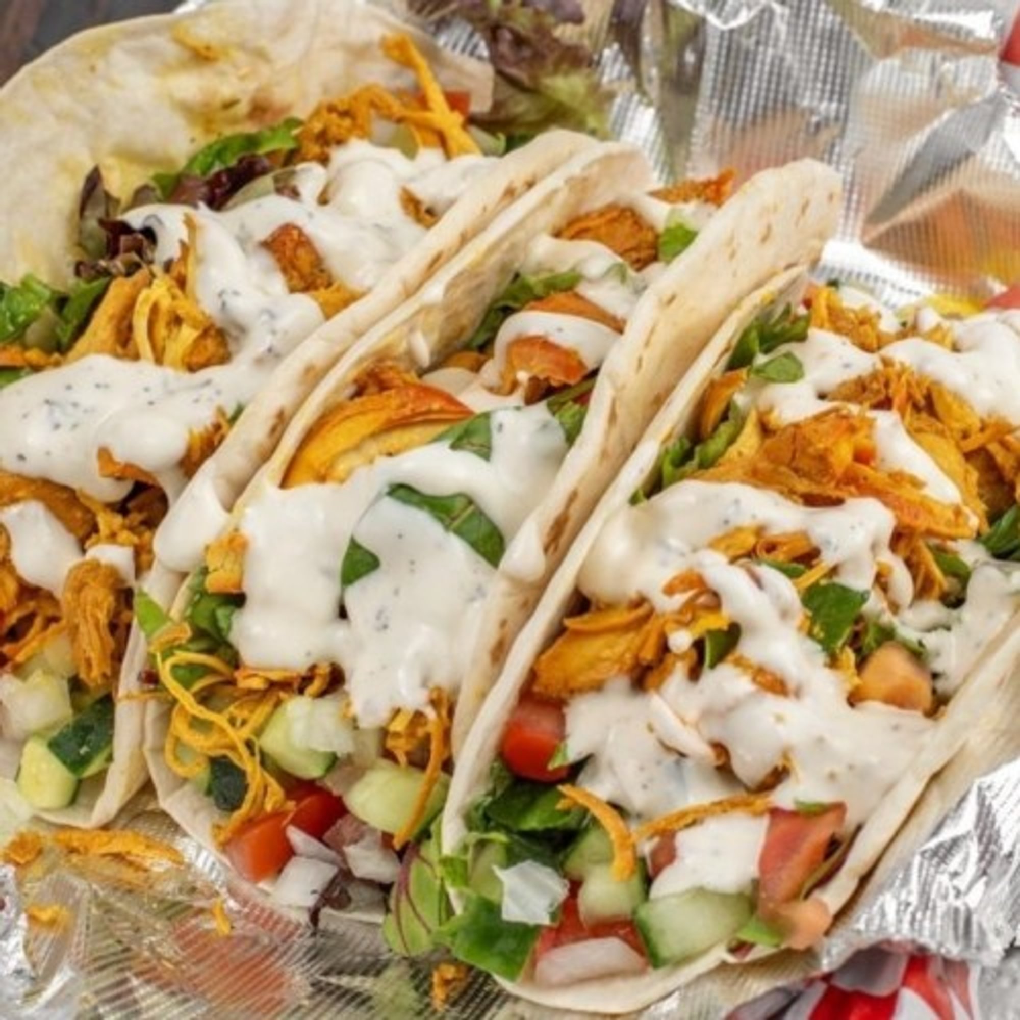 Three Chicken Tacos