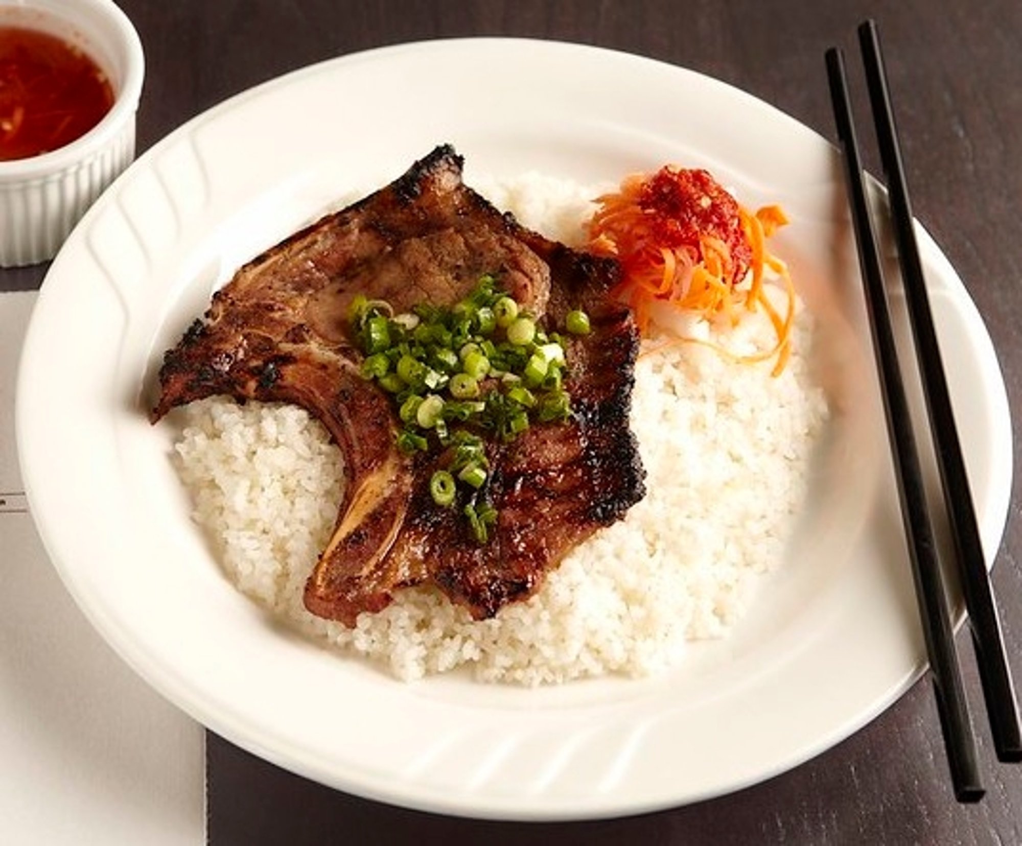 Pork Chops Broken Rice