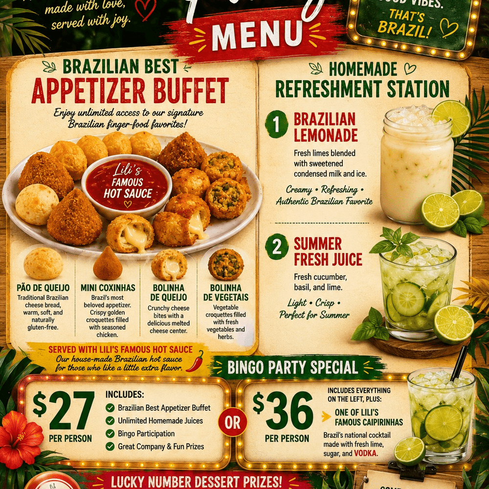 Bingo Party Buffet