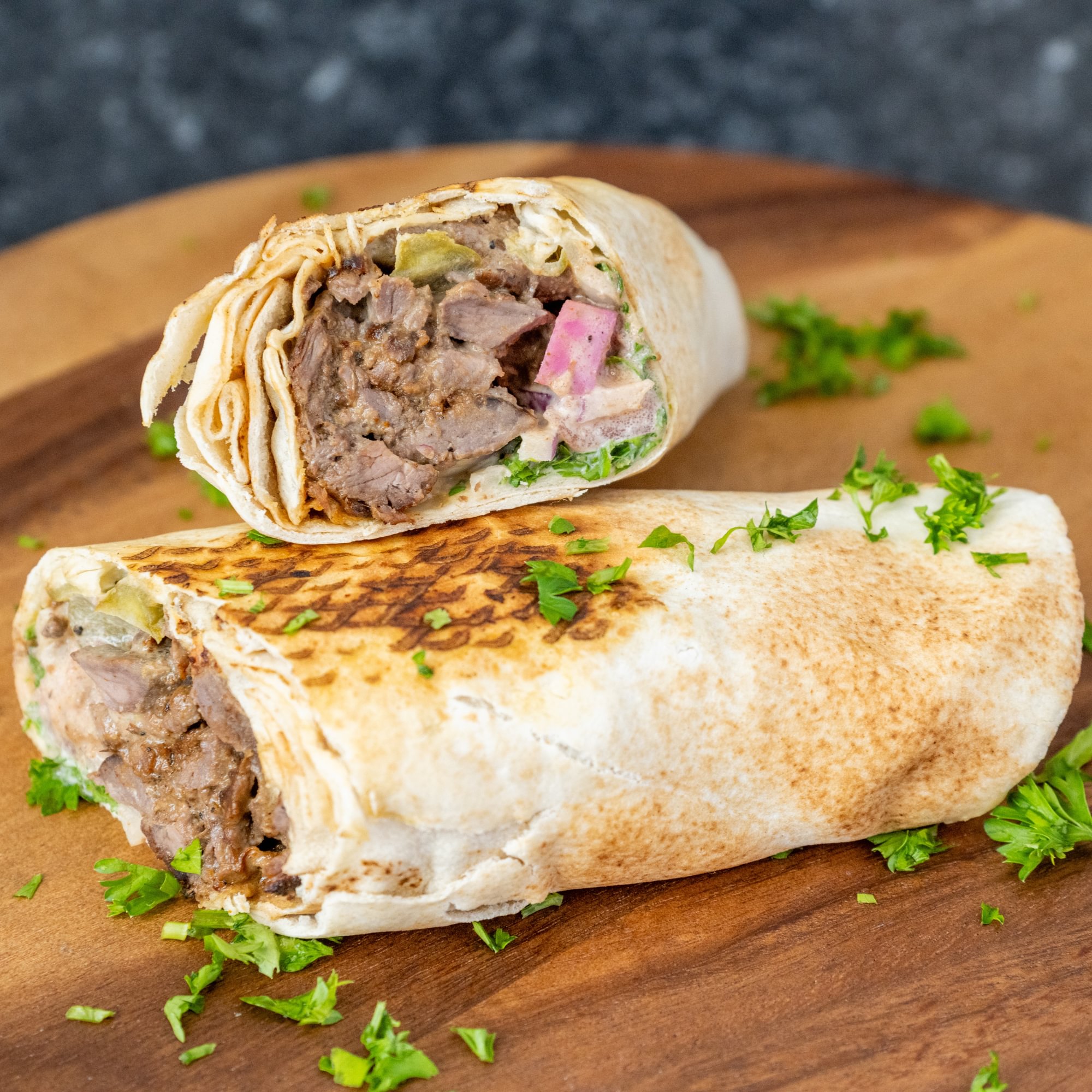 Beef Shawarma Wrap