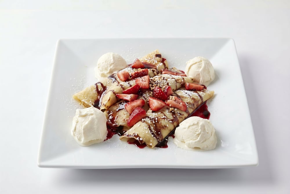 Chocolate Strawberry Crepes