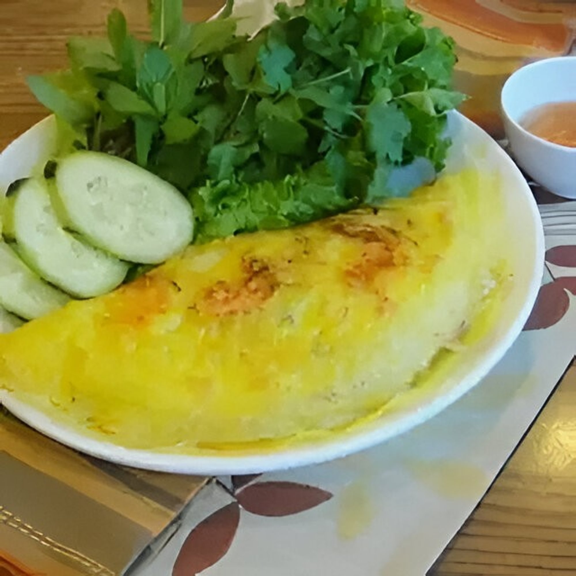 Vietnamese Crepe with Shrimp & Pork