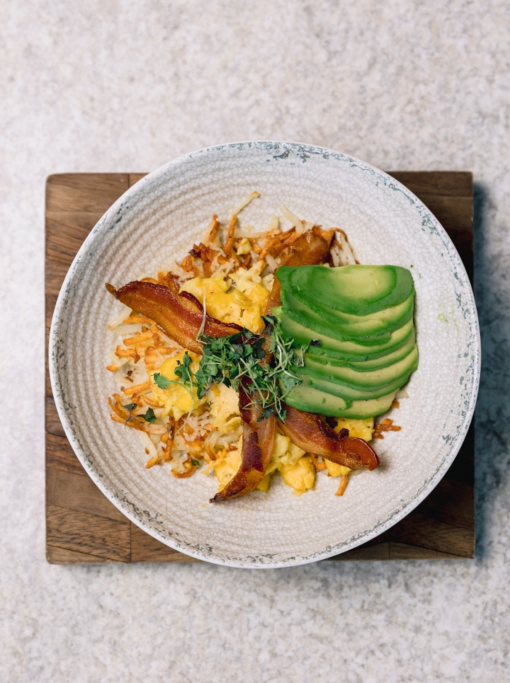 Avocado, Bacon & Cheese Bowl