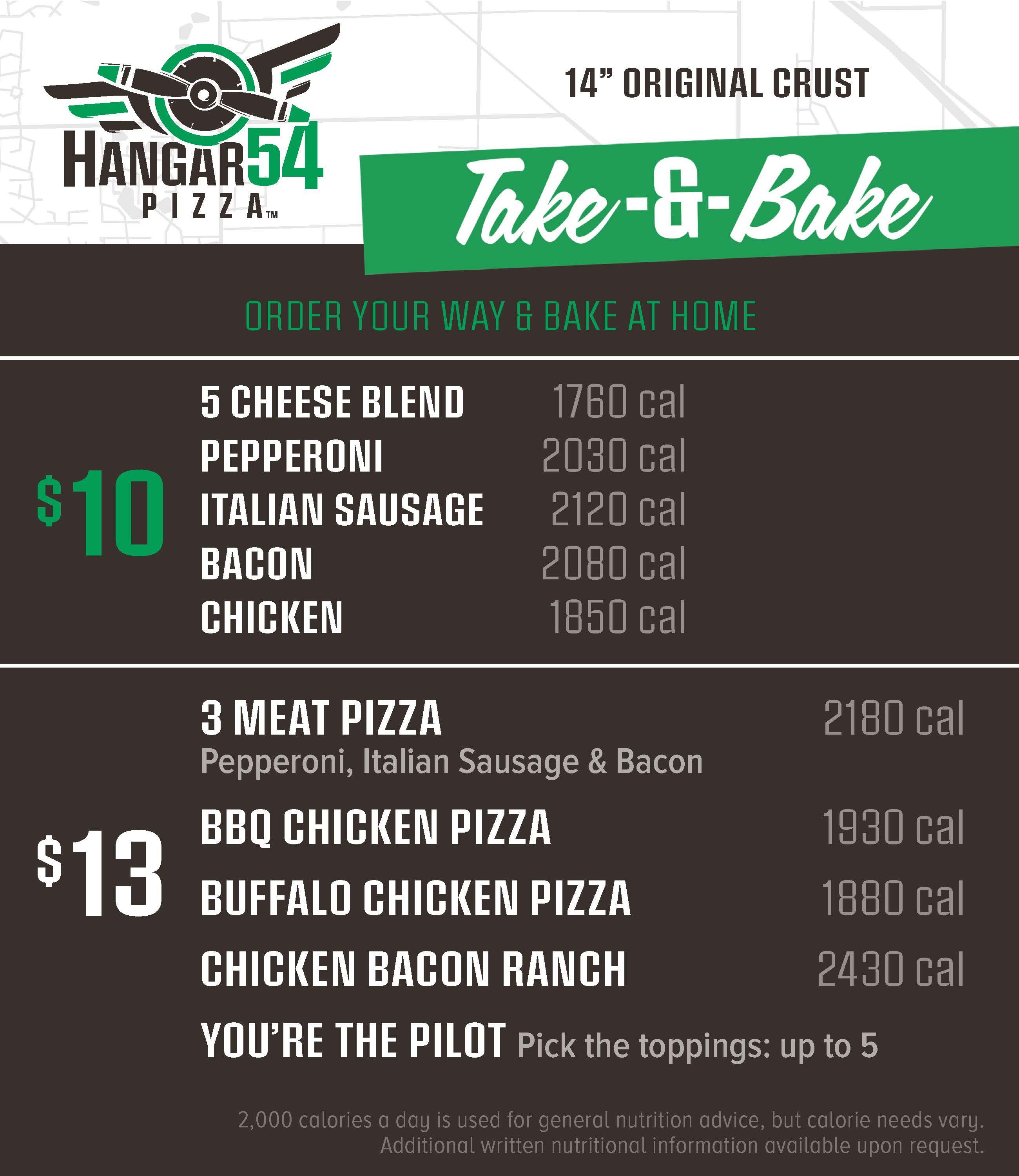 Hangar 54 Pizza Logo