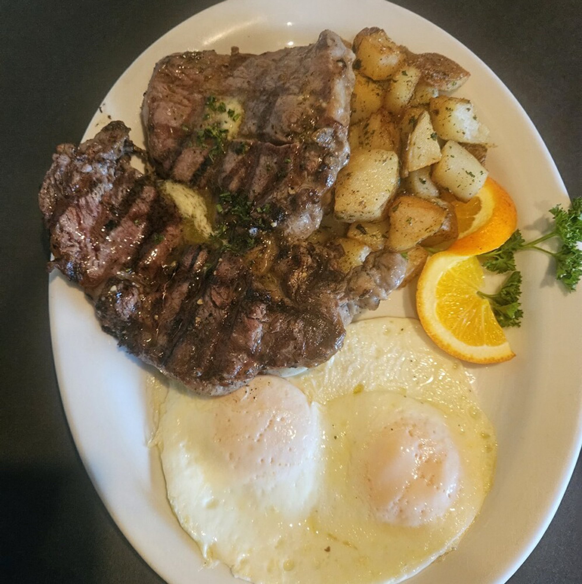Two Eggs Any Style with Tri-Tip “Choice”