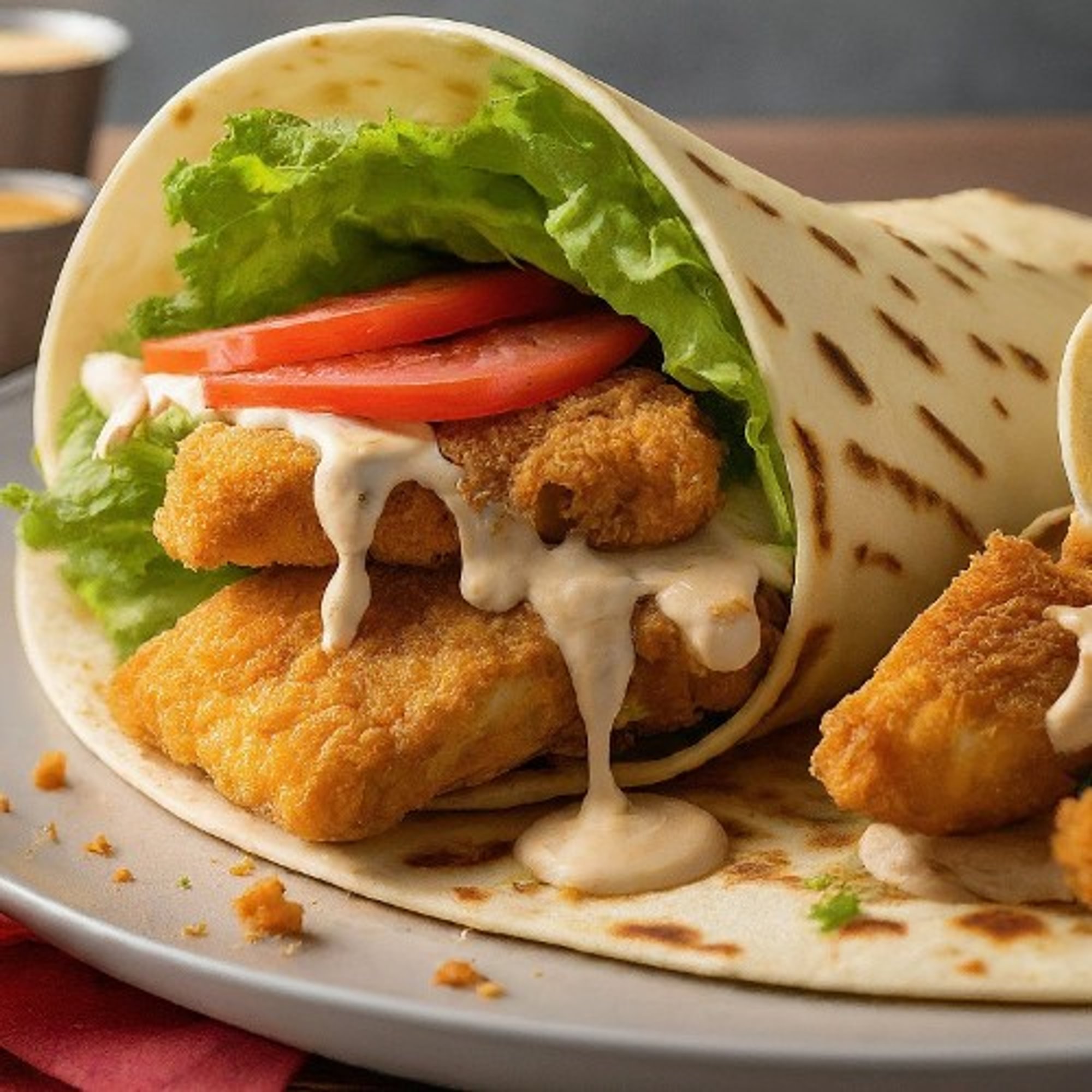 Swai Fish Wrap (similar to catfish)