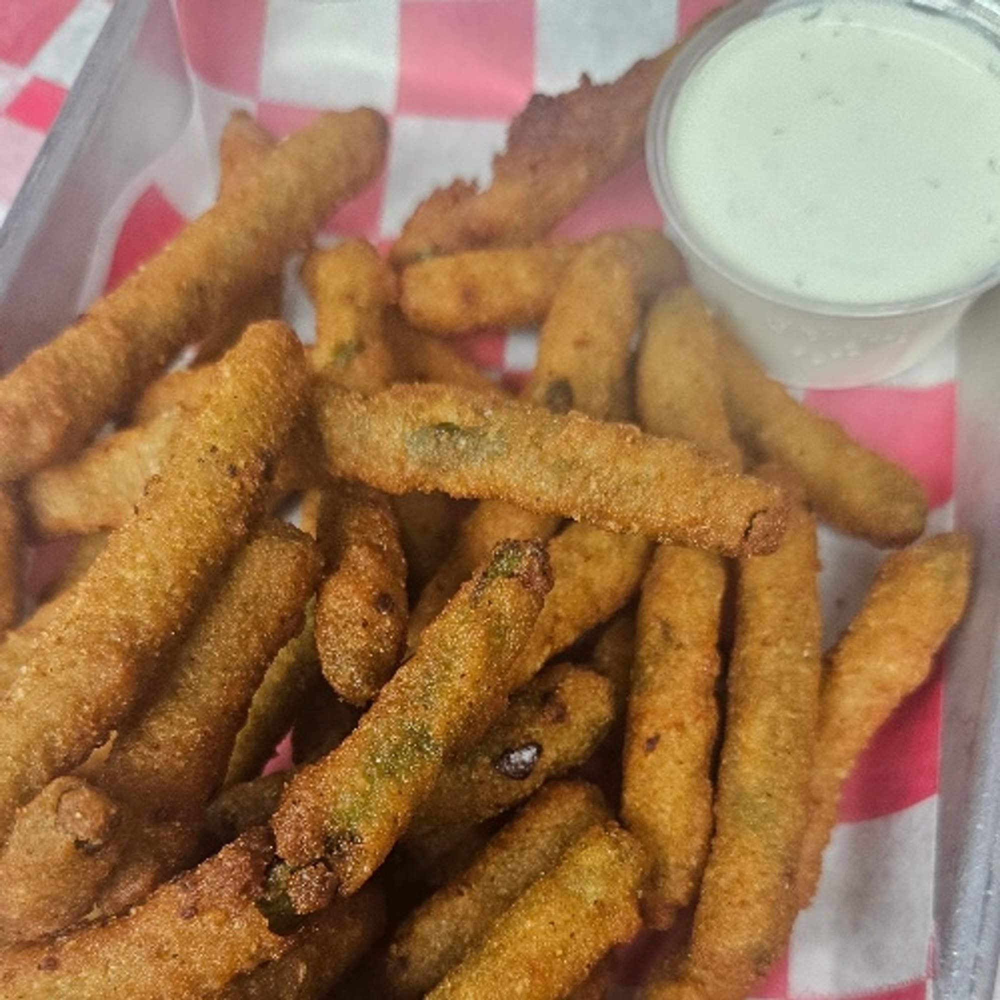 Fried Green Beans with Ranch