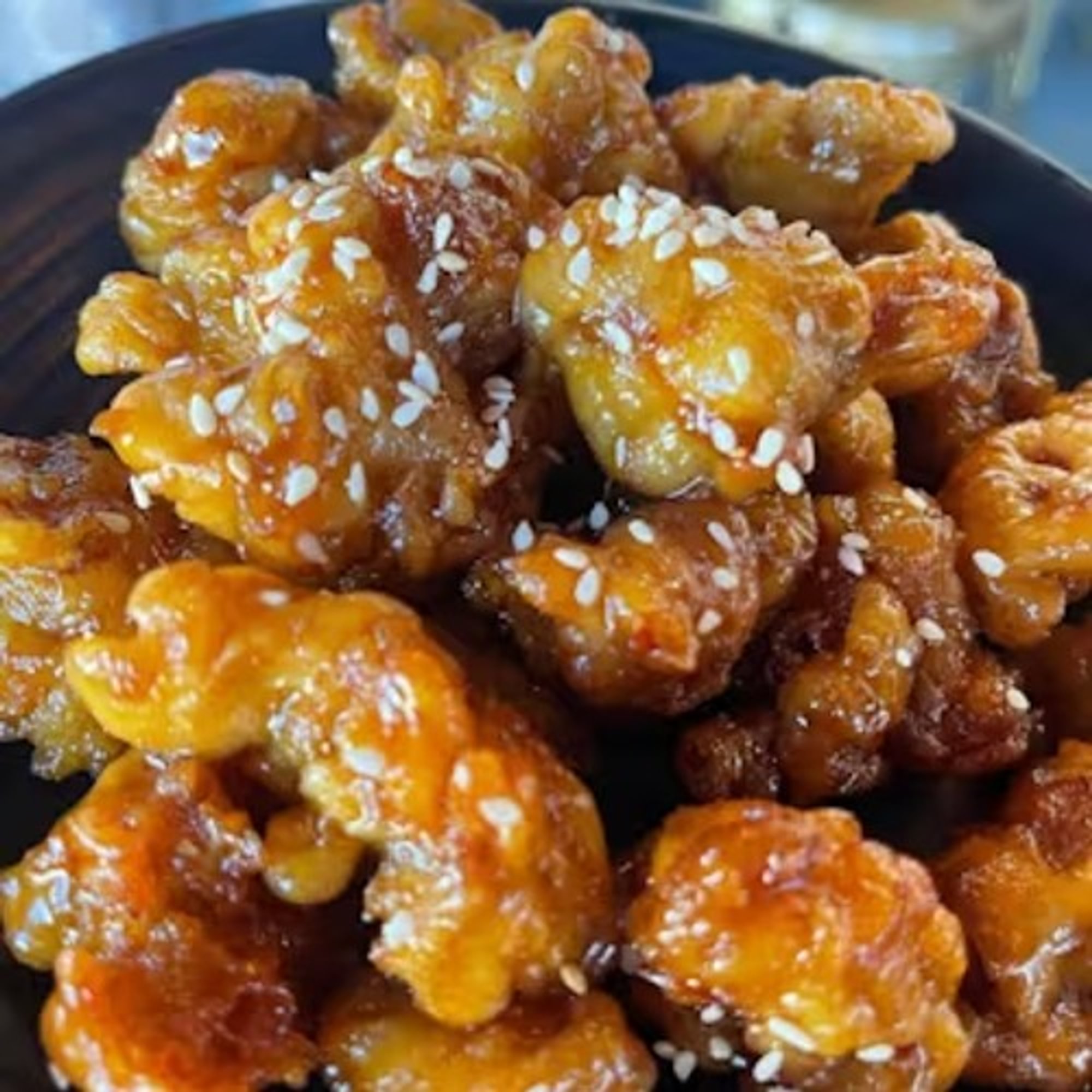 Orange Crispy Chicken with Rice