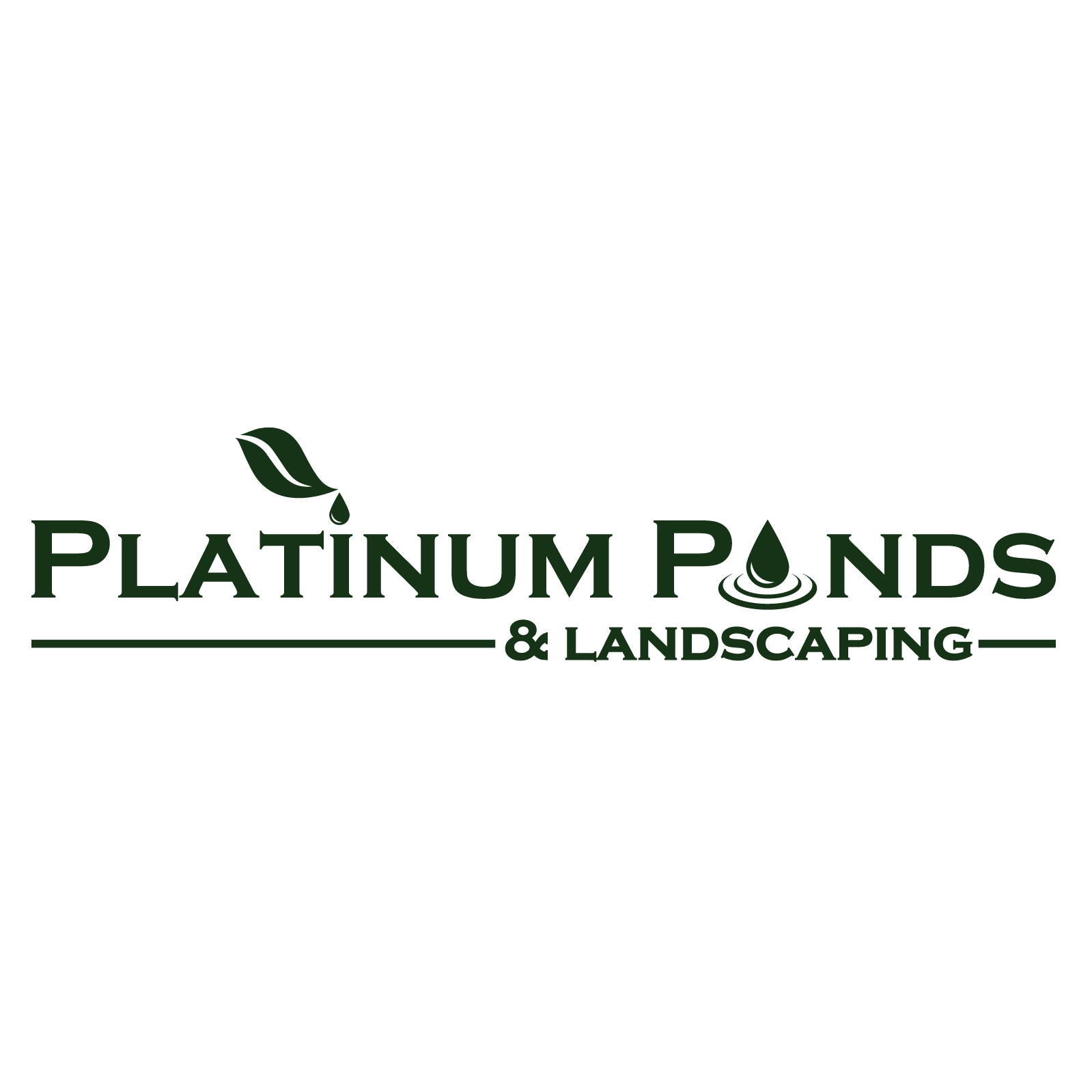 Platinum Ponds &amp; Landscaping Logo