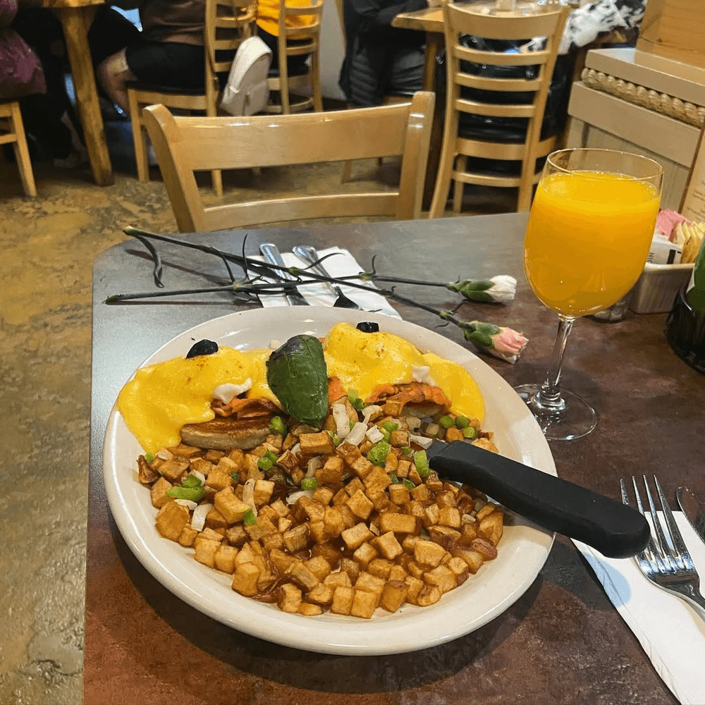 Salmon Avocado Benedict