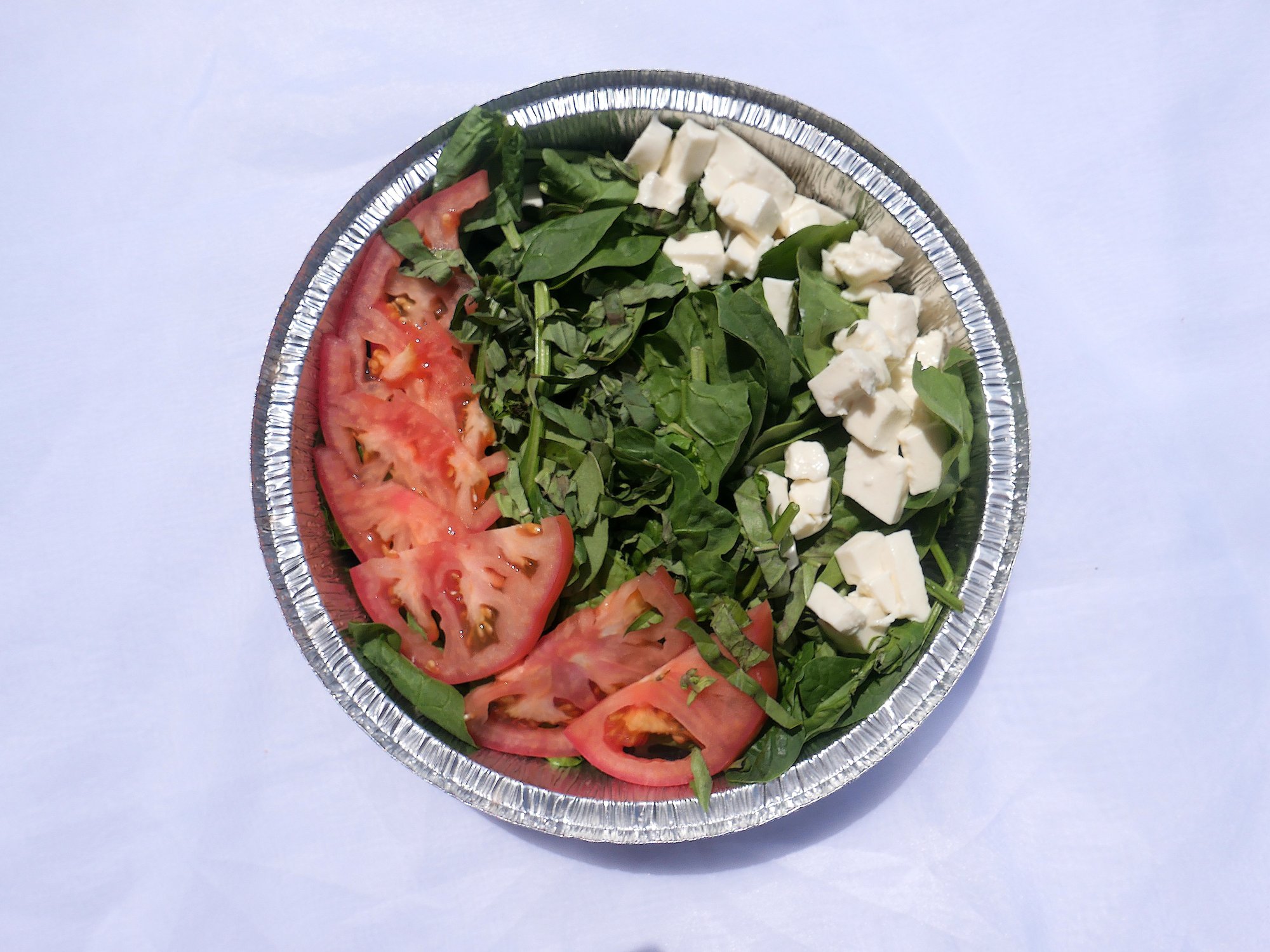 Large Spinach Caprese Salad