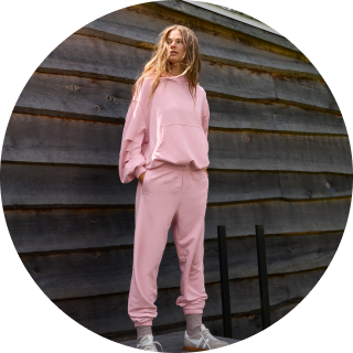 woman wearing comfy pants