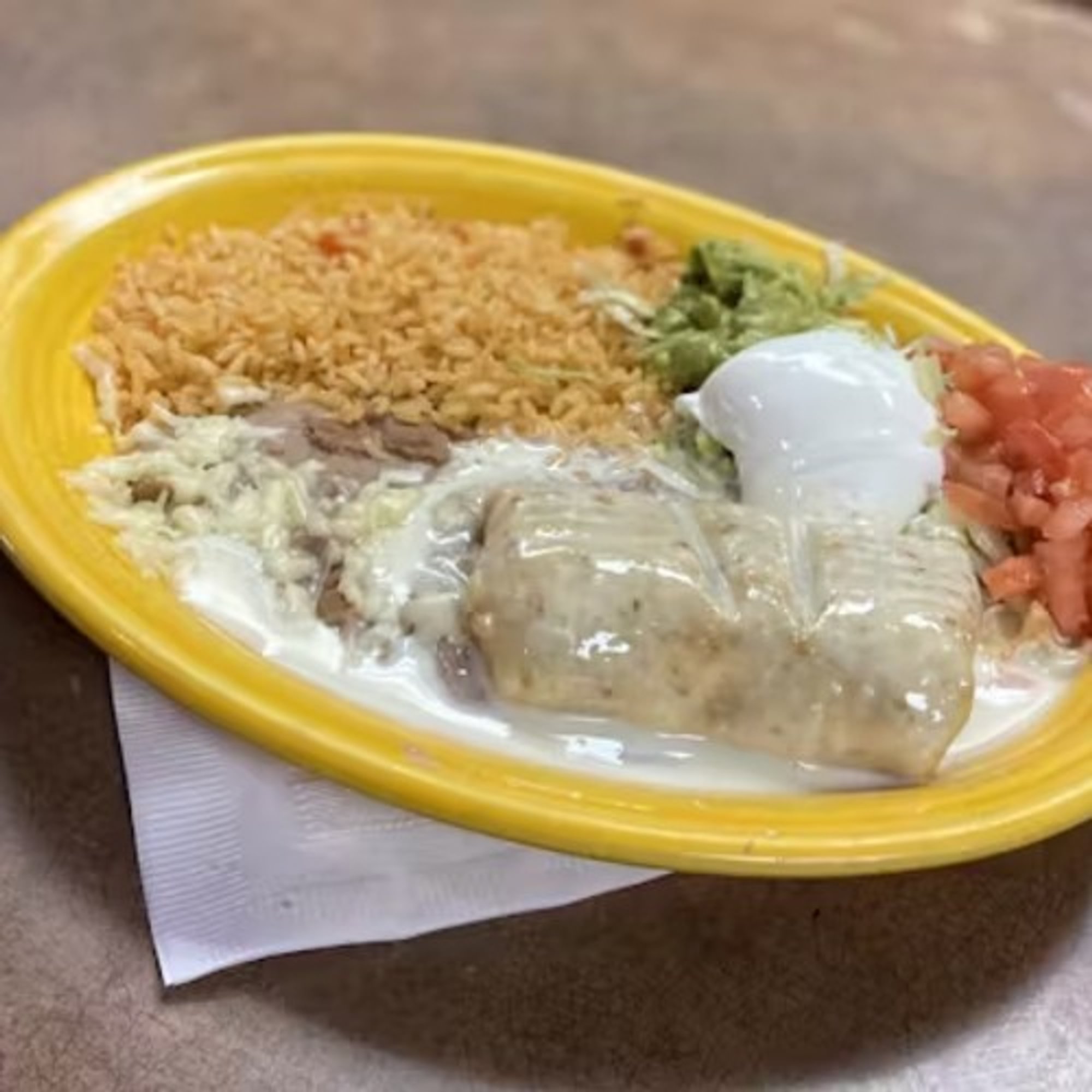 Lunch Chimichanga