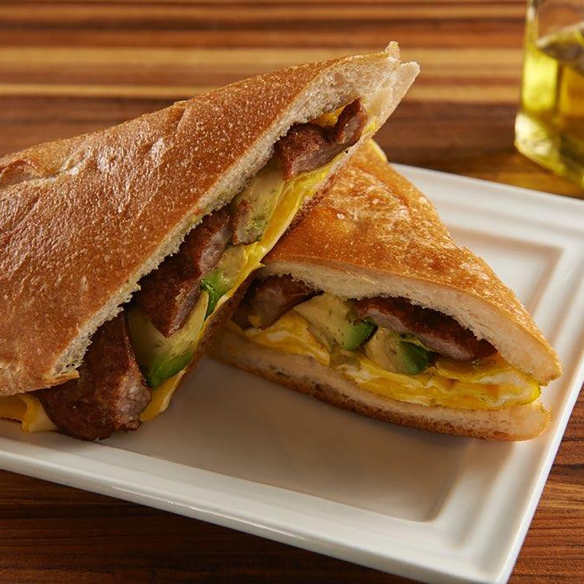 Egg, Spanish Sausage & Avocado Sandwich