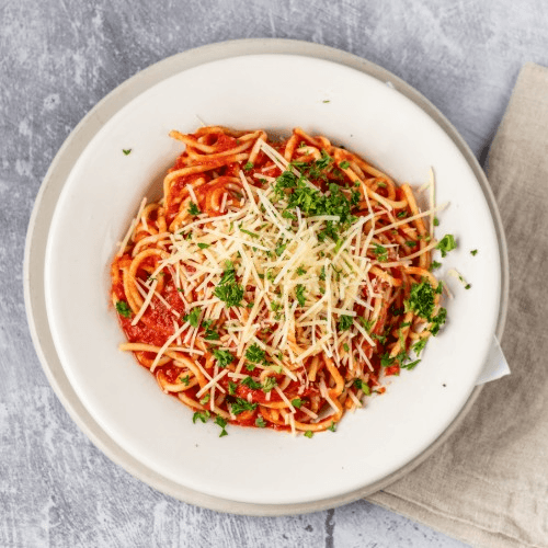 Spaghetti with Marinara Lunch