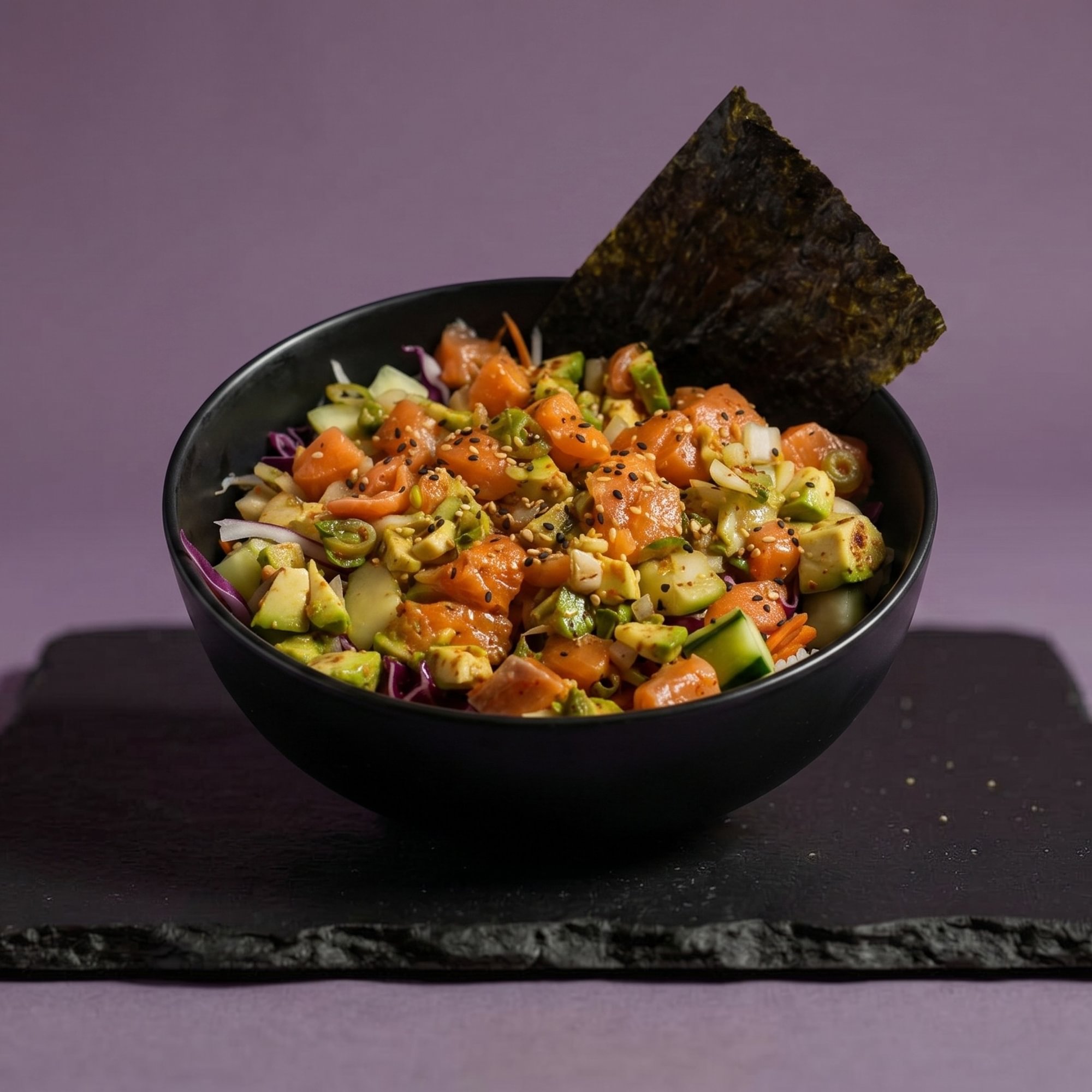 Salmon Avocado Poke Bowl